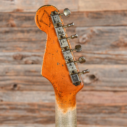 Fender Custom Shop Apprentice Built by George Ruiz '63 Stratocaster Hardtail Heavy Relic Aged Olympic White 2021 Electric Guitars / Solid Body