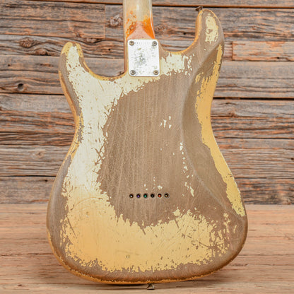 Fender Custom Shop Apprentice Built by George Ruiz '63 Stratocaster Hardtail Heavy Relic Aged Olympic White 2021 Electric Guitars / Solid Body