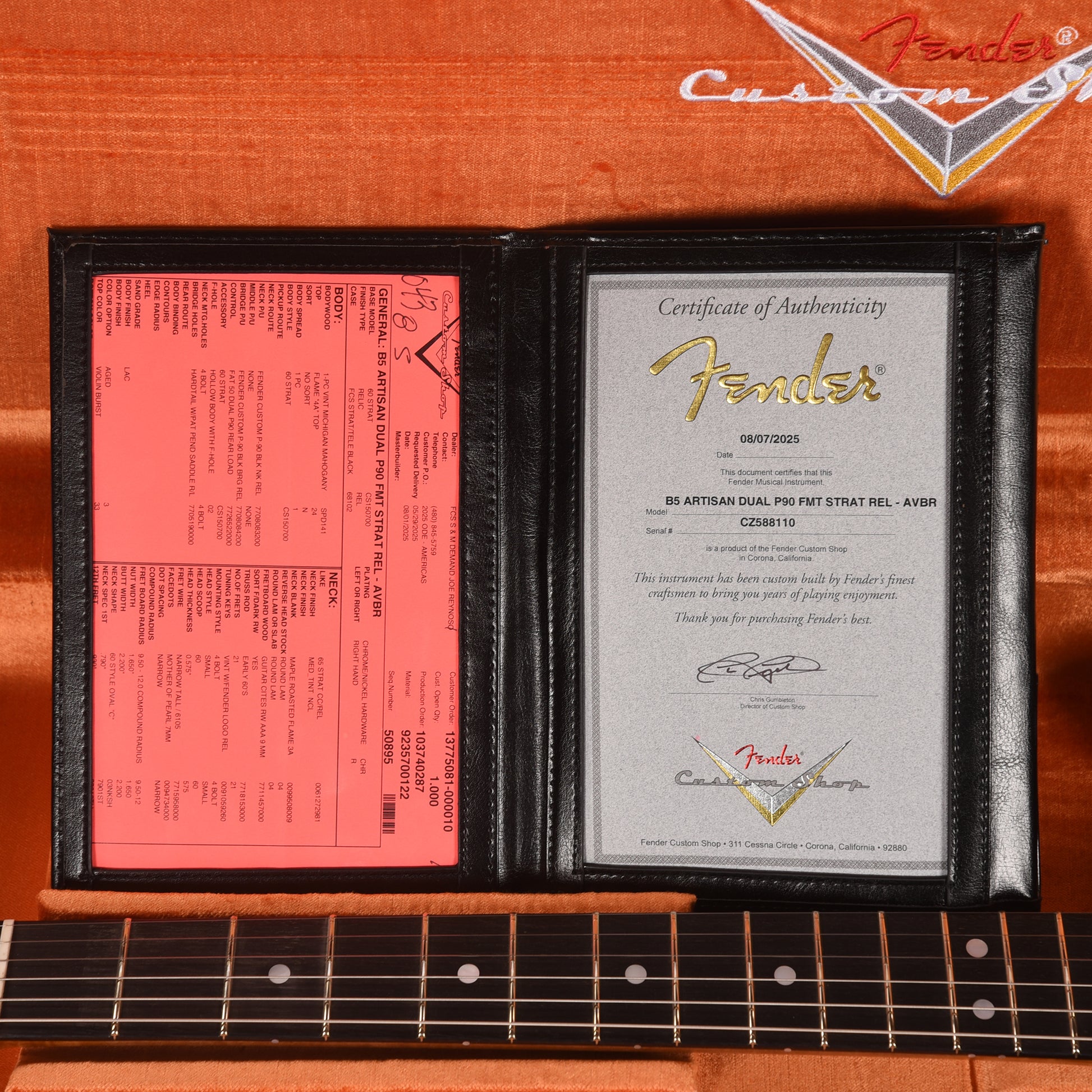 Fender Custom Shop Artisan Dual P90 Stratocaster Flame Maple Top 