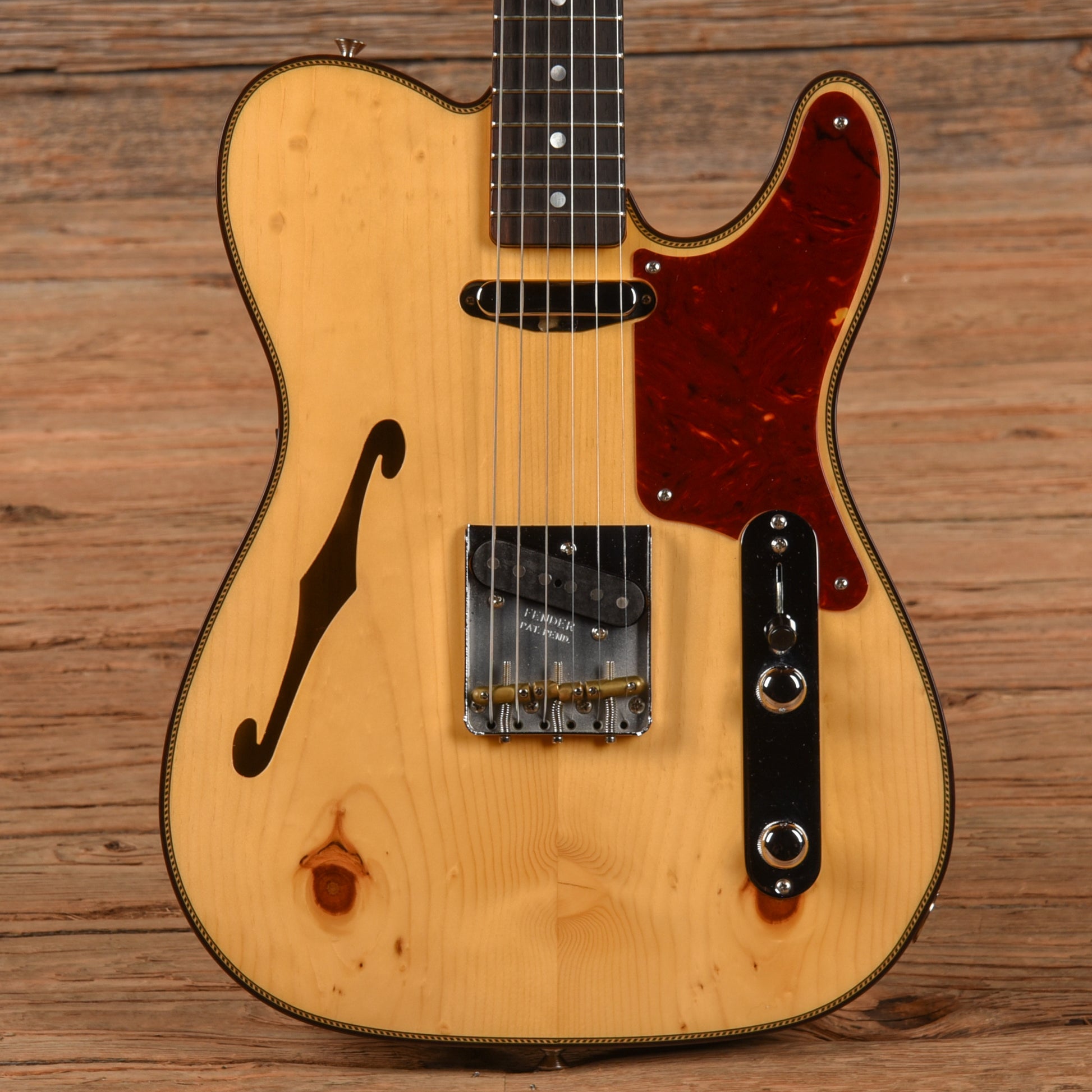 Fender Custom Shop Artisan Knotty Pine Telecaster Thinline Natural 2024 Electric Guitars / Solid Body