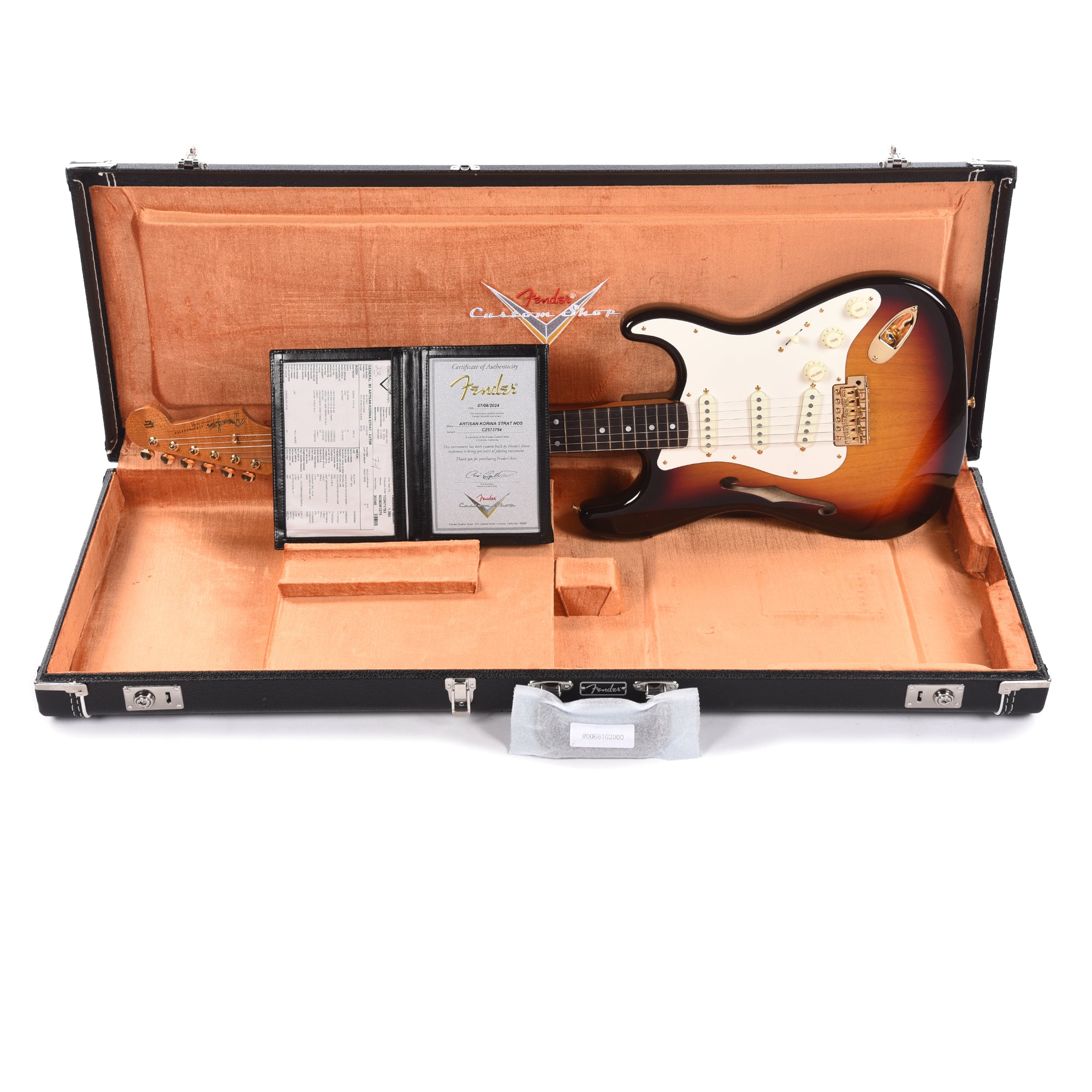 Fender Custom Shop Artisan Korina Stratocaster Chocolate 3-Color Sunburst Electric Guitars / Solid Body