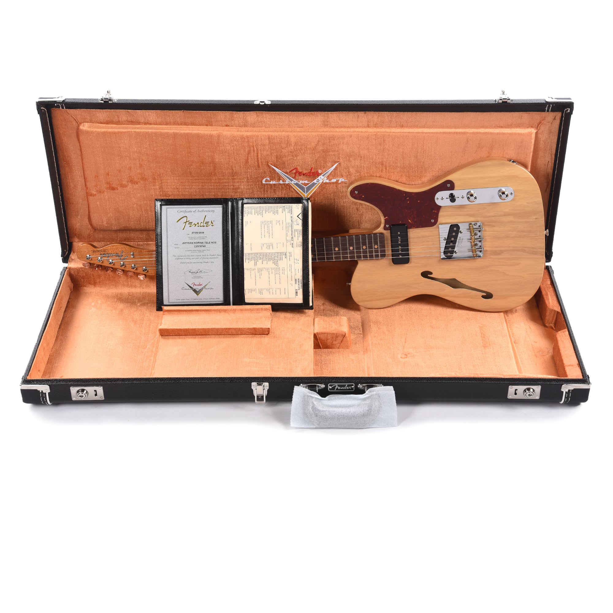 Fender Custom Shop Artisan Korina Telecaster Aged Natural Electric Guitars / Solid Body