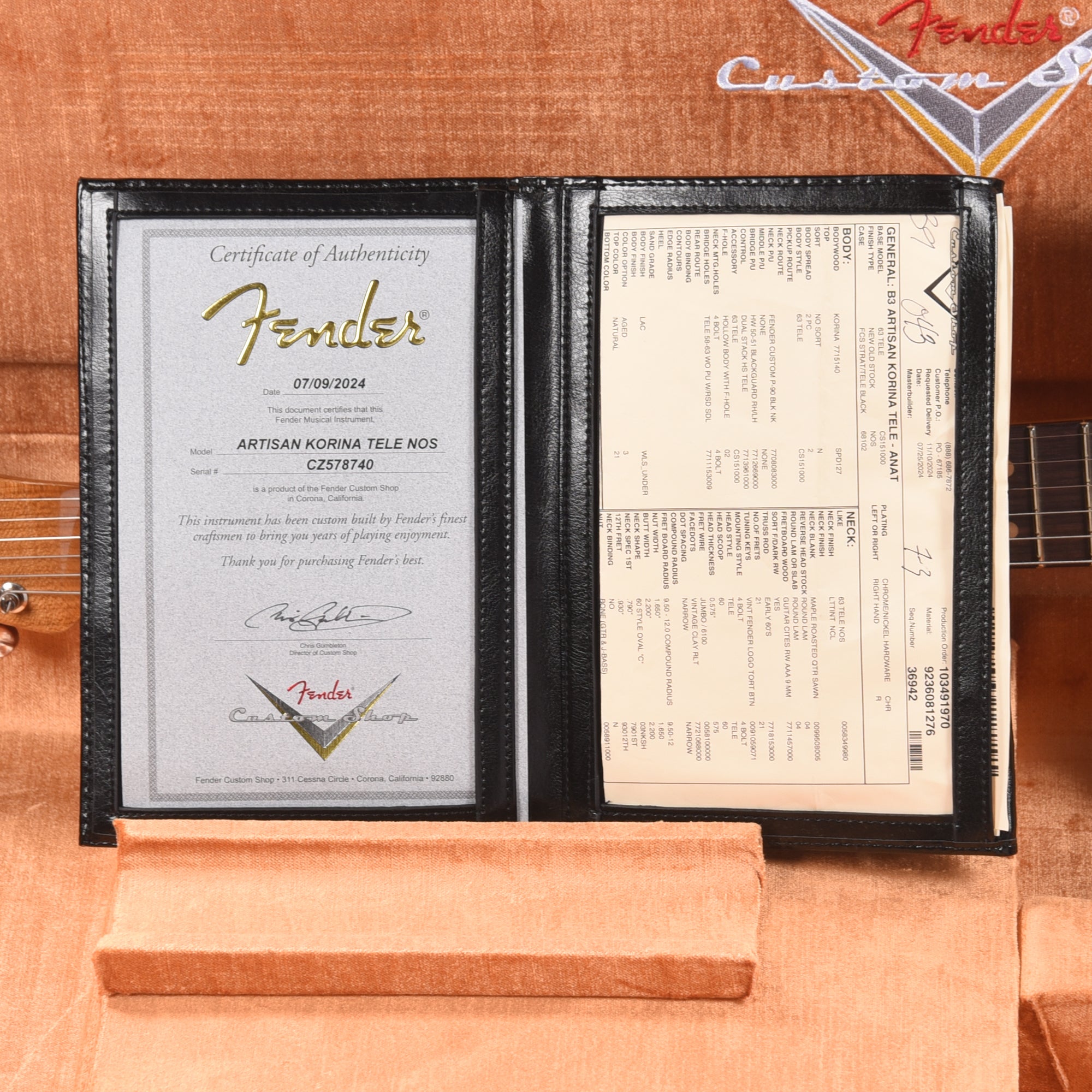 Fender Custom Shop Artisan Korina Telecaster Aged Natural Electric Guitars / Solid Body