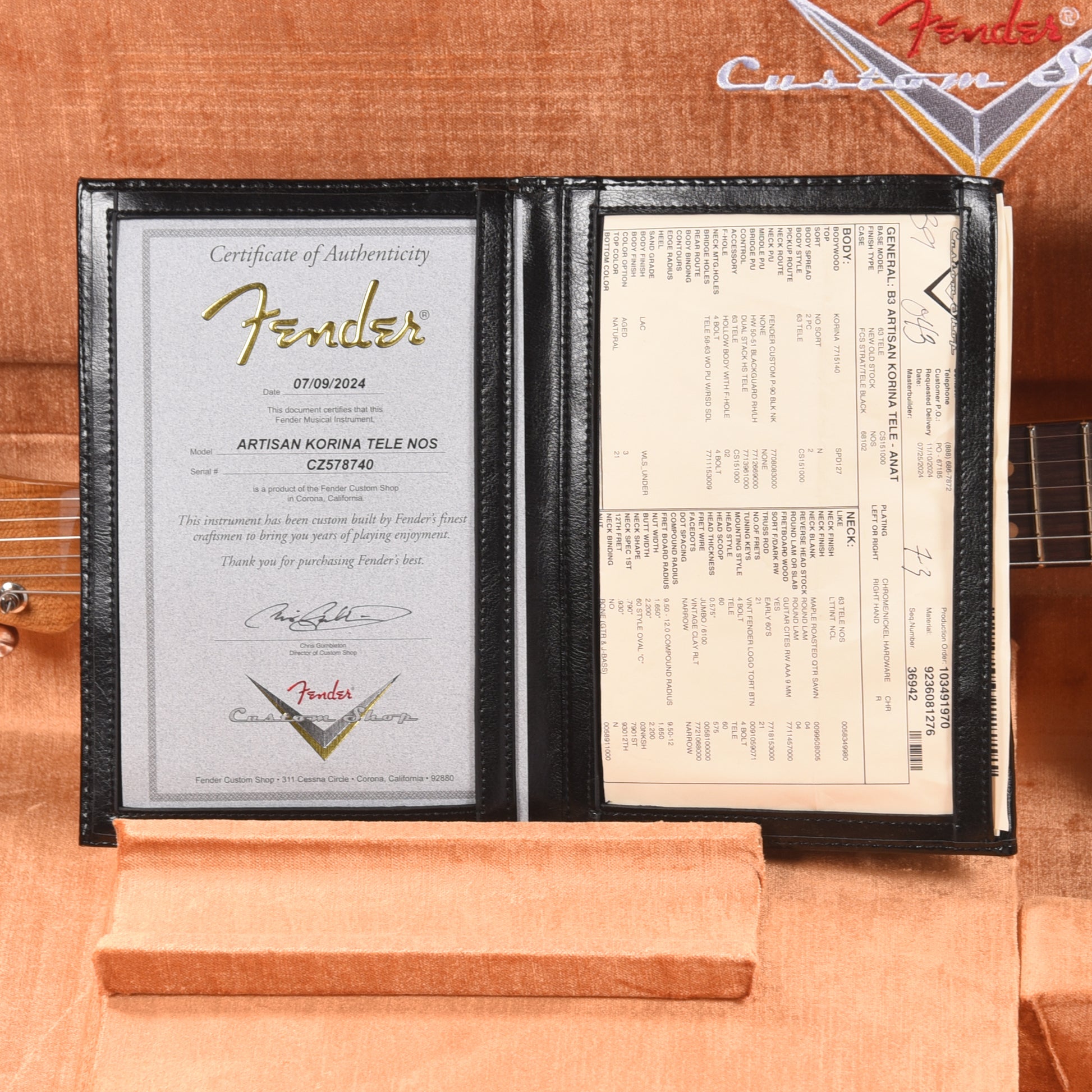 Fender Custom Shop Artisan Korina Telecaster Aged Natural Electric Guitars / Solid Body