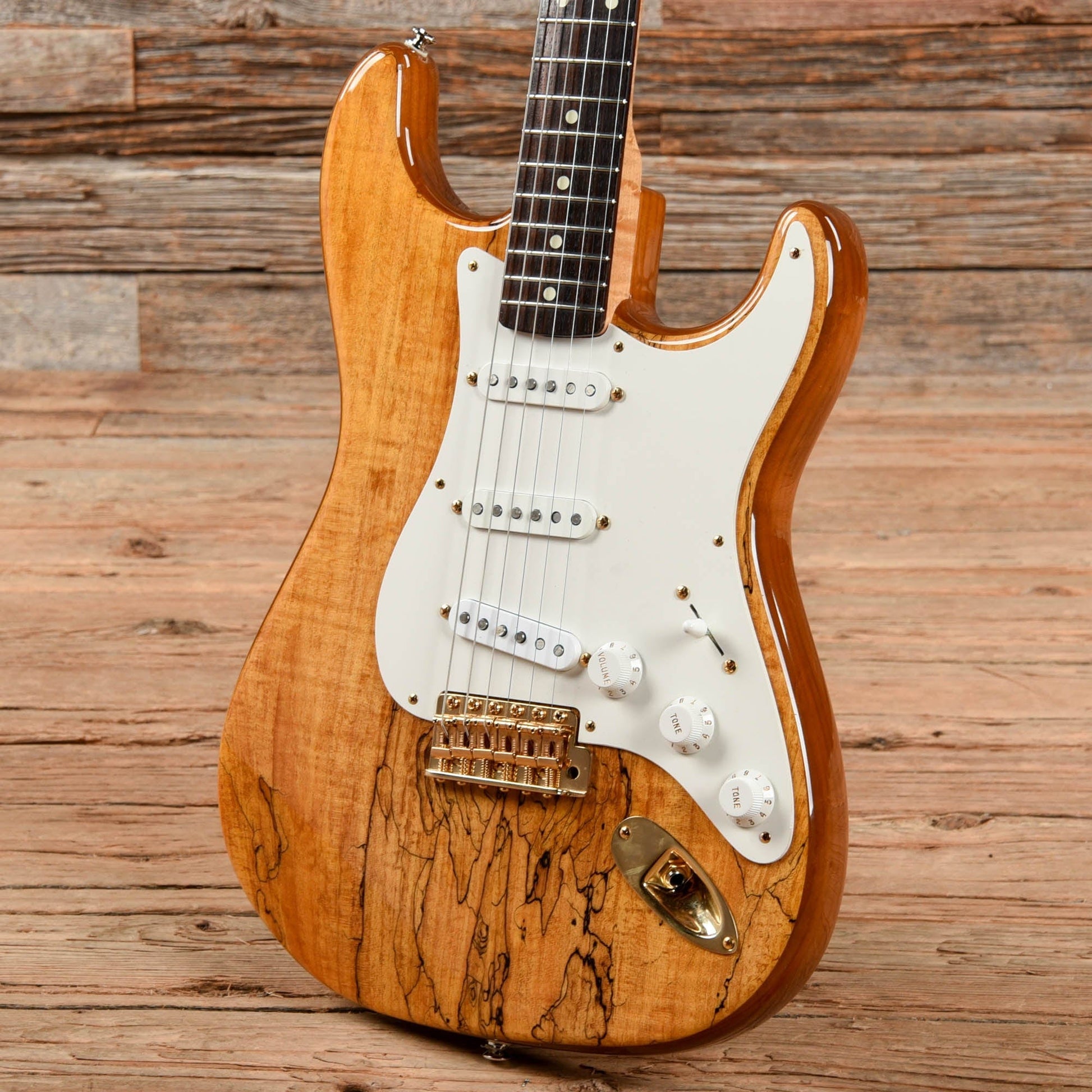 Fender Custom Shop Artisan Spalted Maple Stratocaster (w/ 1997 Custom shop Fender neck) Natural 2018 Electric Guitars / Solid Body