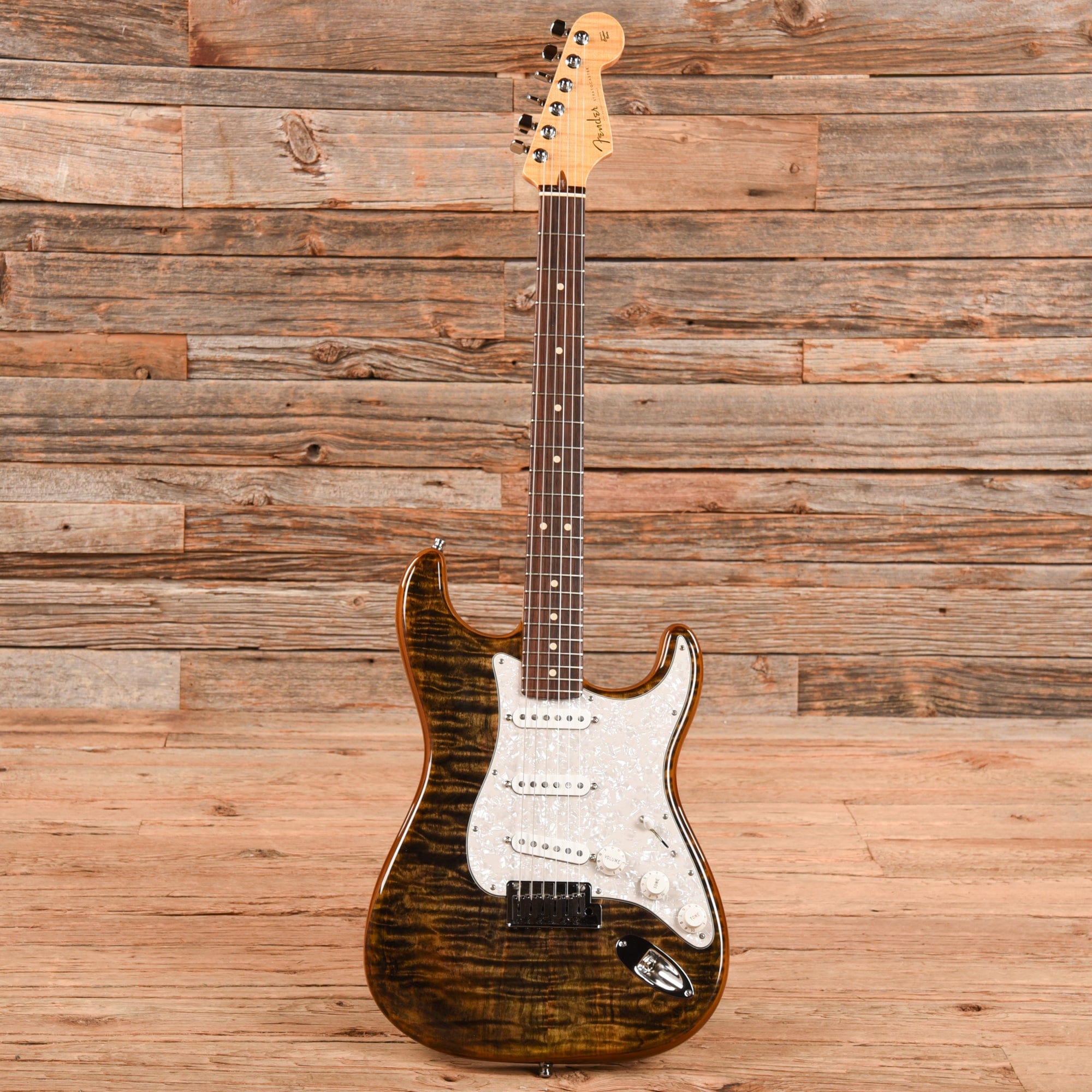 Fender Custom Shop Artisan Stratocaster Quilted Maple Grey 2014 Electric Guitars / Solid Body