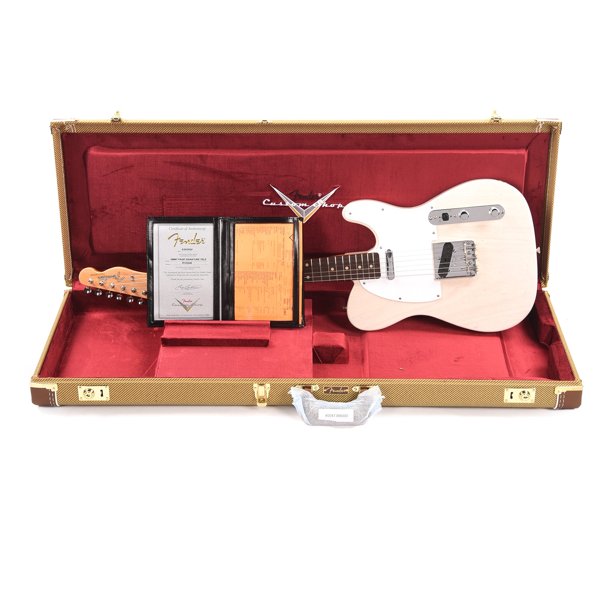 Fender Custom Shop Artist Jimmy Page Signature Telecaster Journeyman Relic White Blonde Electric Guitars / Solid Body