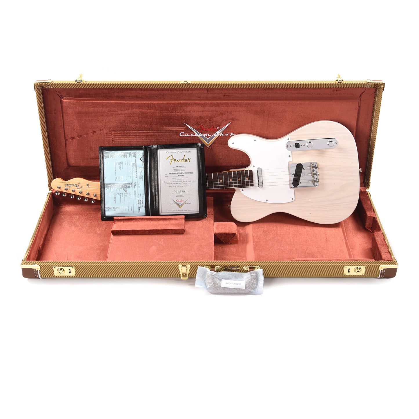 Fender Custom Shop Artist Jimmy Page Signature Telecaster Journeyman Relic White Blonde Electric Guitars / Solid Body