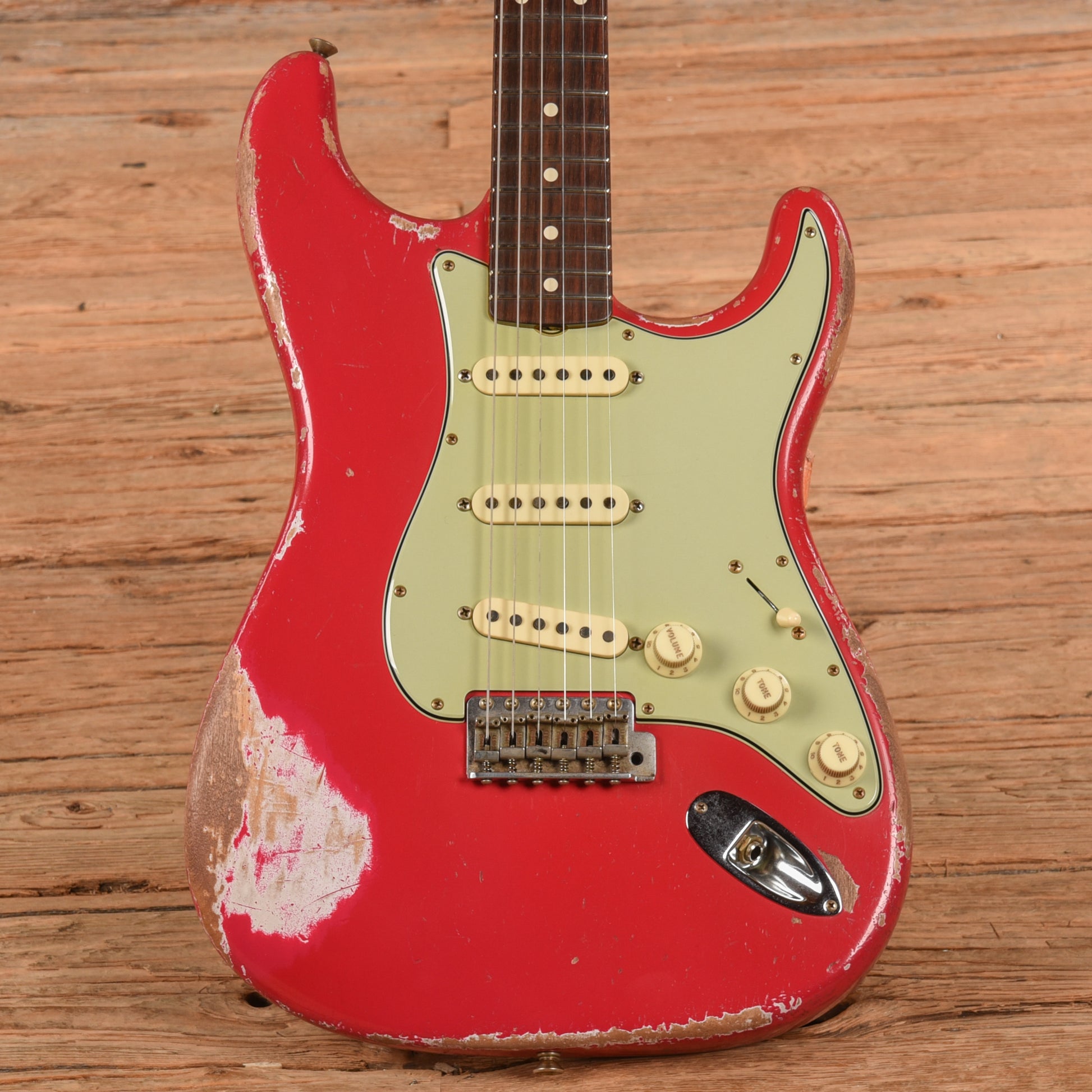Fender Custom Shop Austin MacNutt Masterbuilt '60 Stratocaster Super Heavy Relic Fiesta Red 2024 Electric Guitars / Solid Body