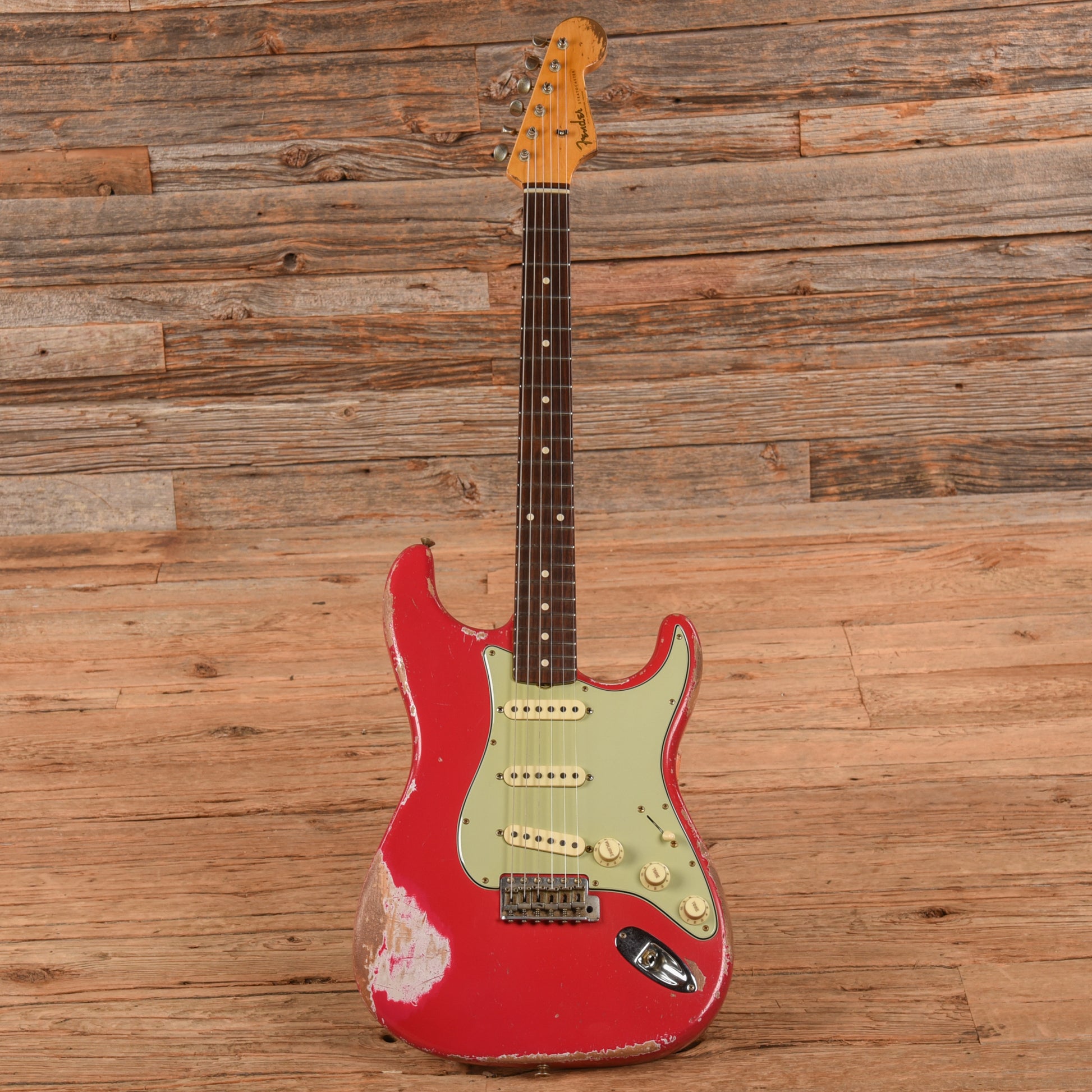 Fender Custom Shop Austin MacNutt Masterbuilt '60 Stratocaster Super Heavy Relic Fiesta Red 2024 Electric Guitars / Solid Body