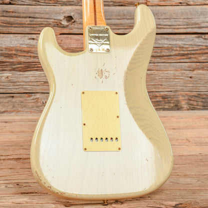 Fender Custom Shop Bone Tone '55 Stratocaster Relic Aged Honey Blonde 2023 Electric Guitars / Solid Body