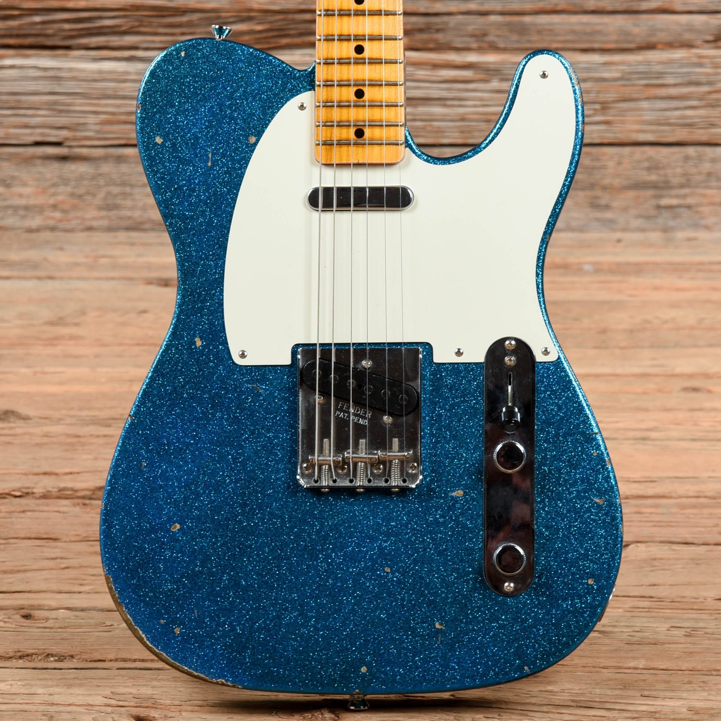 Fender Custom Shop Chicago Special 55 Telecaster Reissue Journeyman Relic Aged Blue Sparkle 2019 Electric Guitars / Solid Body