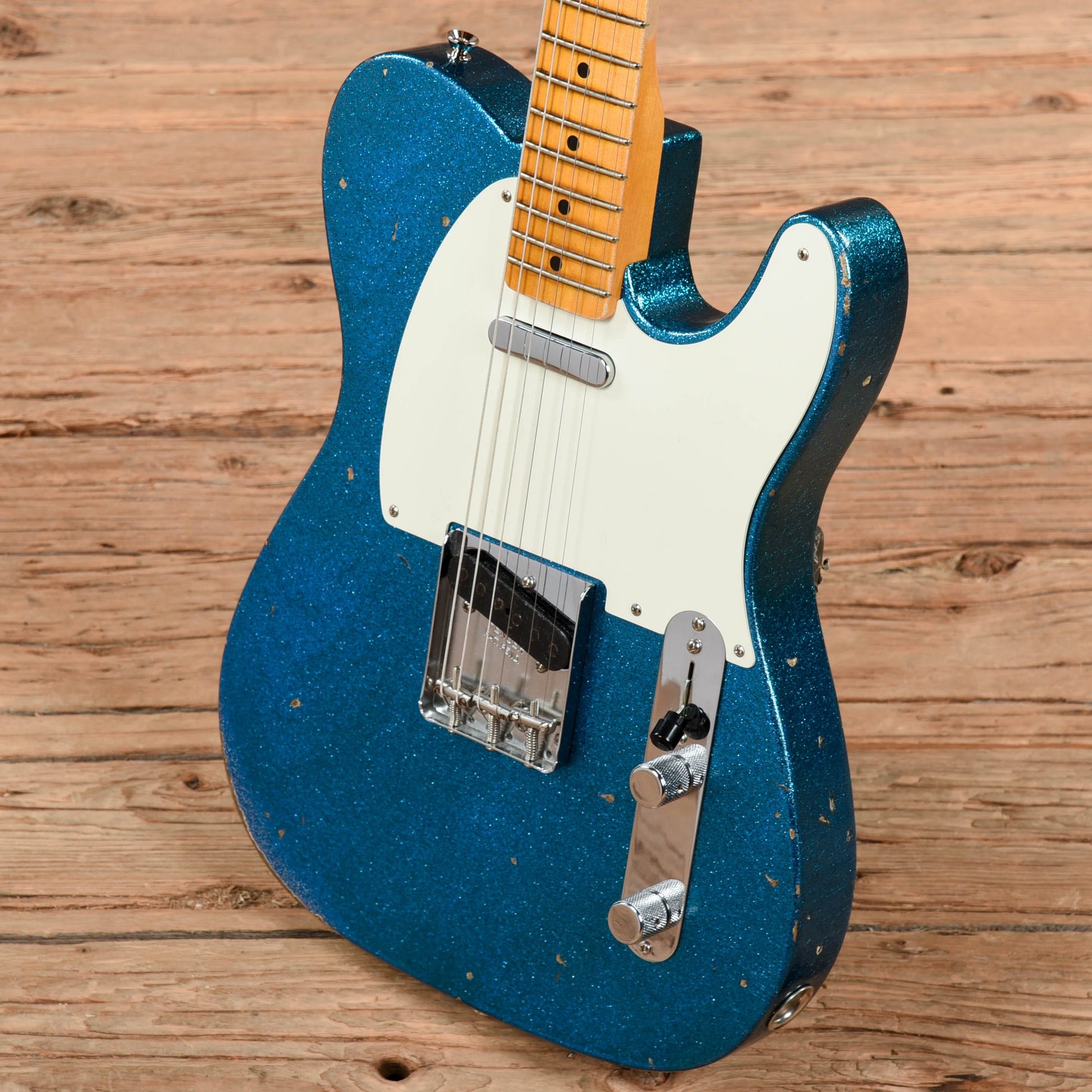 Fender Custom Shop Chicago Special 55 Telecaster Reissue Journeyman Relic Aged Blue Sparkle 2019 Electric Guitars / Solid Body
