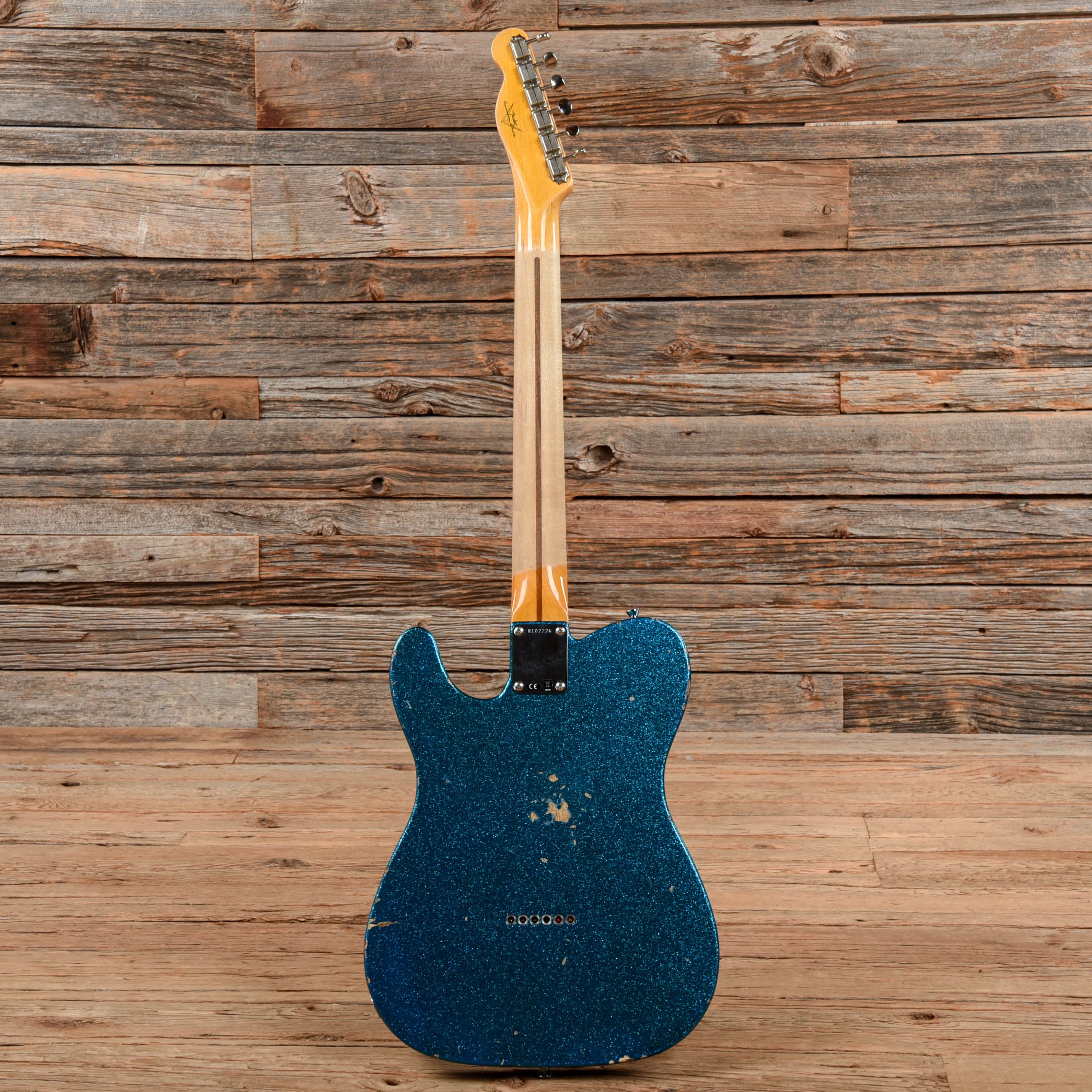 Fender Custom Shop Chicago Special 55 Telecaster Reissue Journeyman Relic Aged Blue Sparkle 2019 Electric Guitars / Solid Body