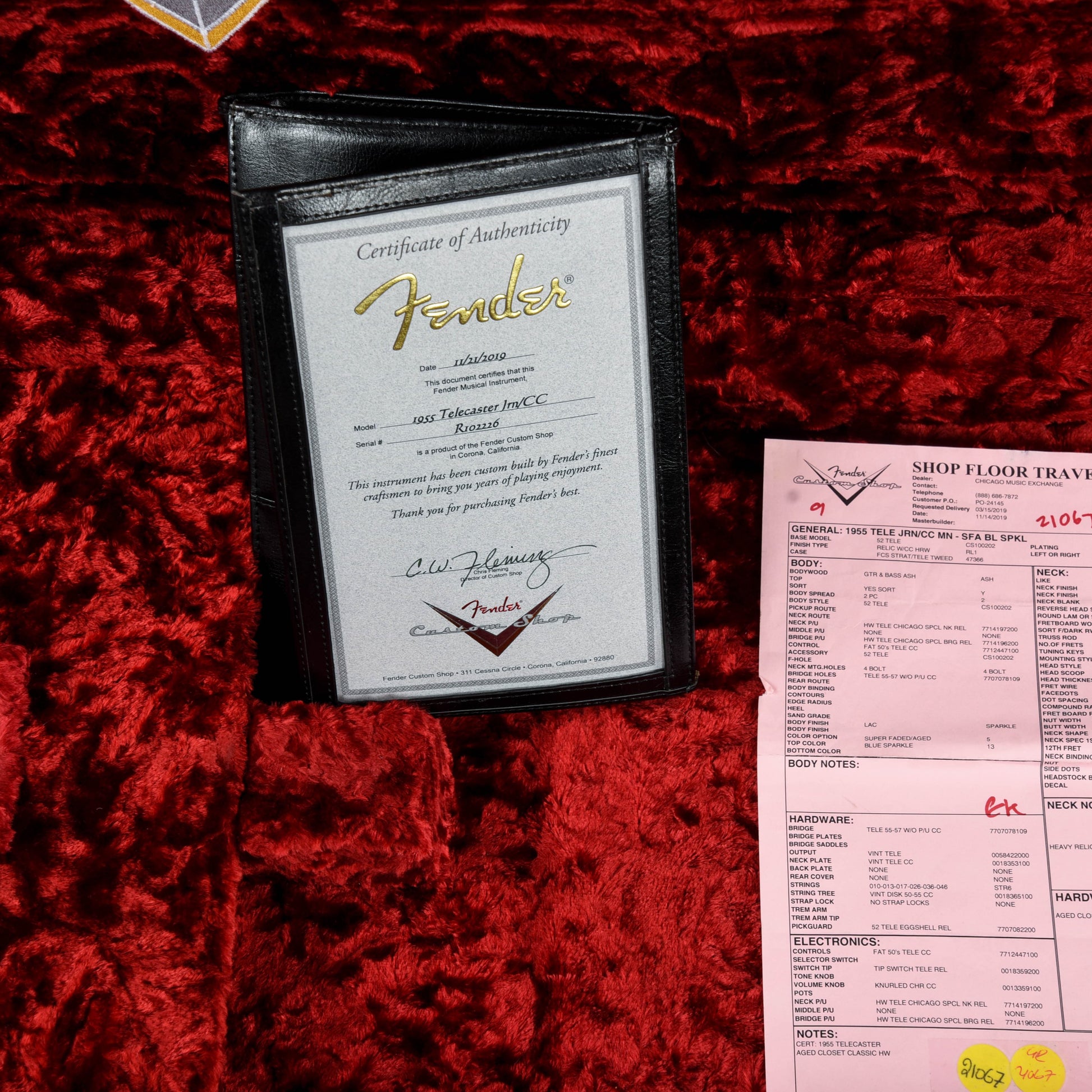 Fender Custom Shop Chicago Special 55 Telecaster Reissue Journeyman Relic Aged Blue Sparkle 2019 Electric Guitars / Solid Body