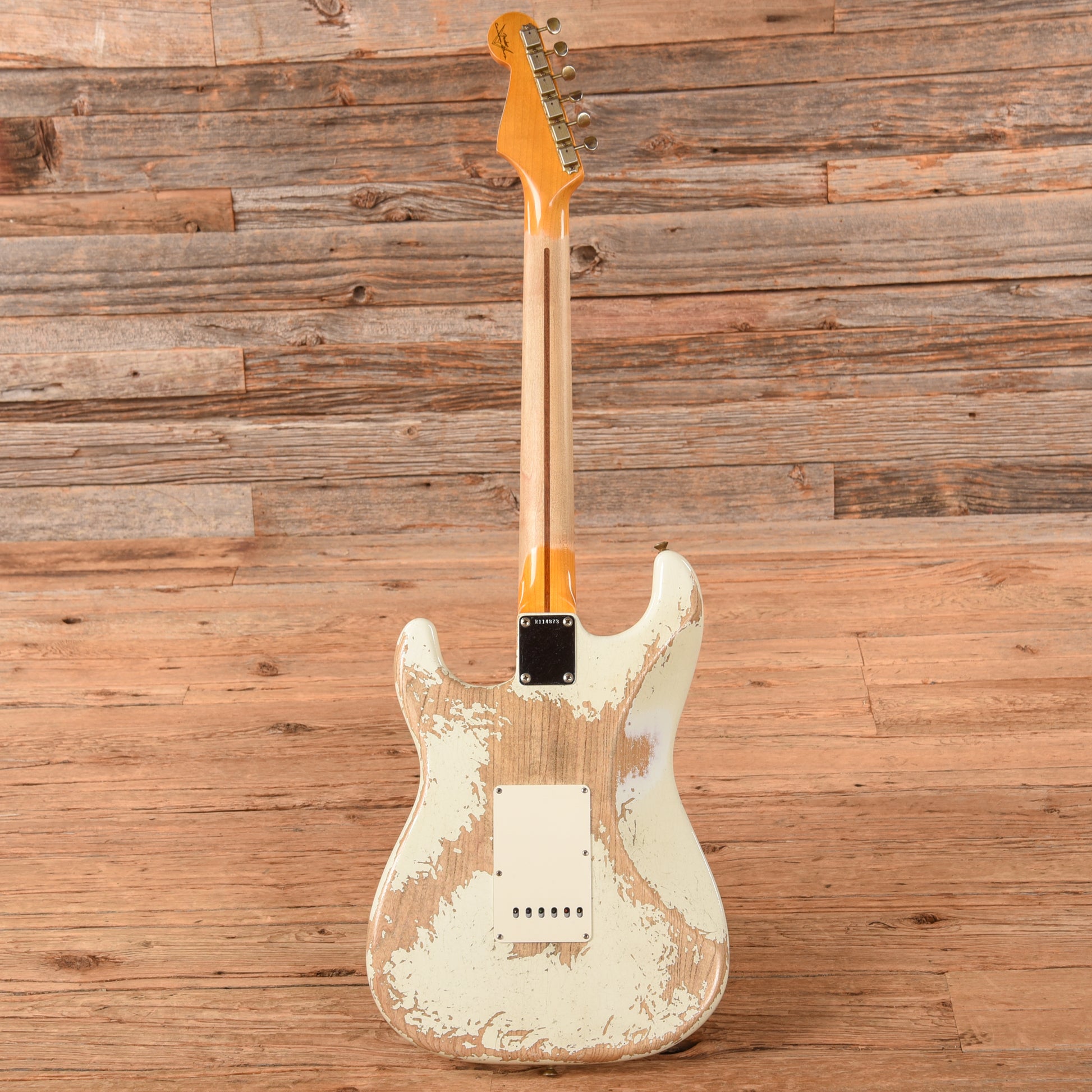Fender Custom Shop "Chicago Special" '57 Stratocaster Super Heavy Relic Aged Olympic White 2021 Electric Guitars / Solid Body