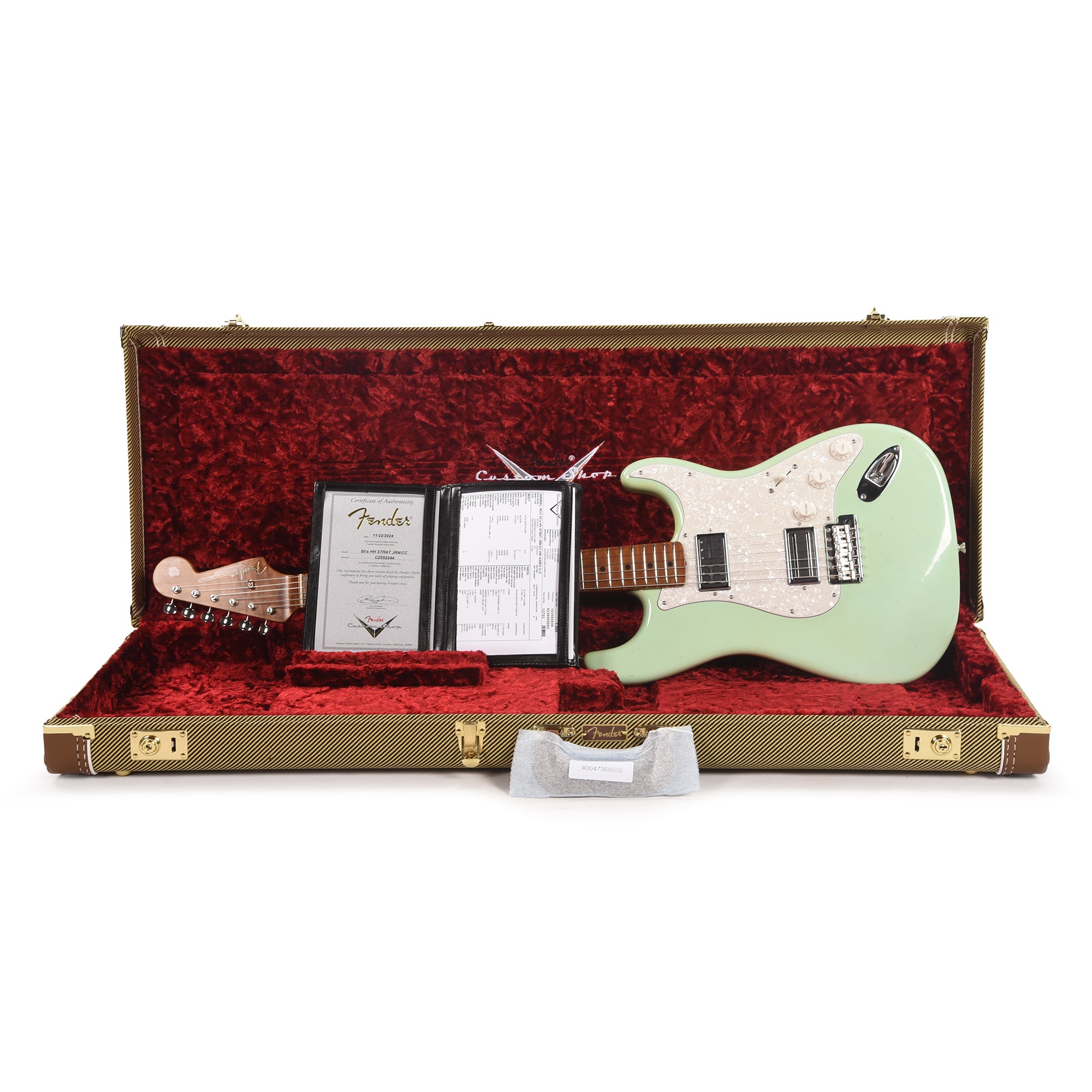 Fender Custom Shop Custom '50s Stratocaster HH Relic Aged Surf Green Apprentice Built by Dylan Del Pizzo-Howell Electric Guitars / Solid Body