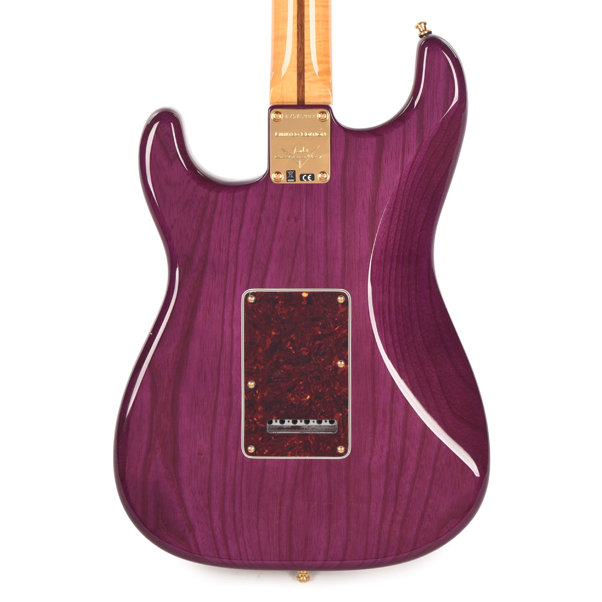 Fender Custom Shop Custom Deluxe Stratocaster NOS AAA Flame Maple Top Purple Transparent w/Lightweight Ash Body & AAA Flame Neck Electric Guitars / Solid Body