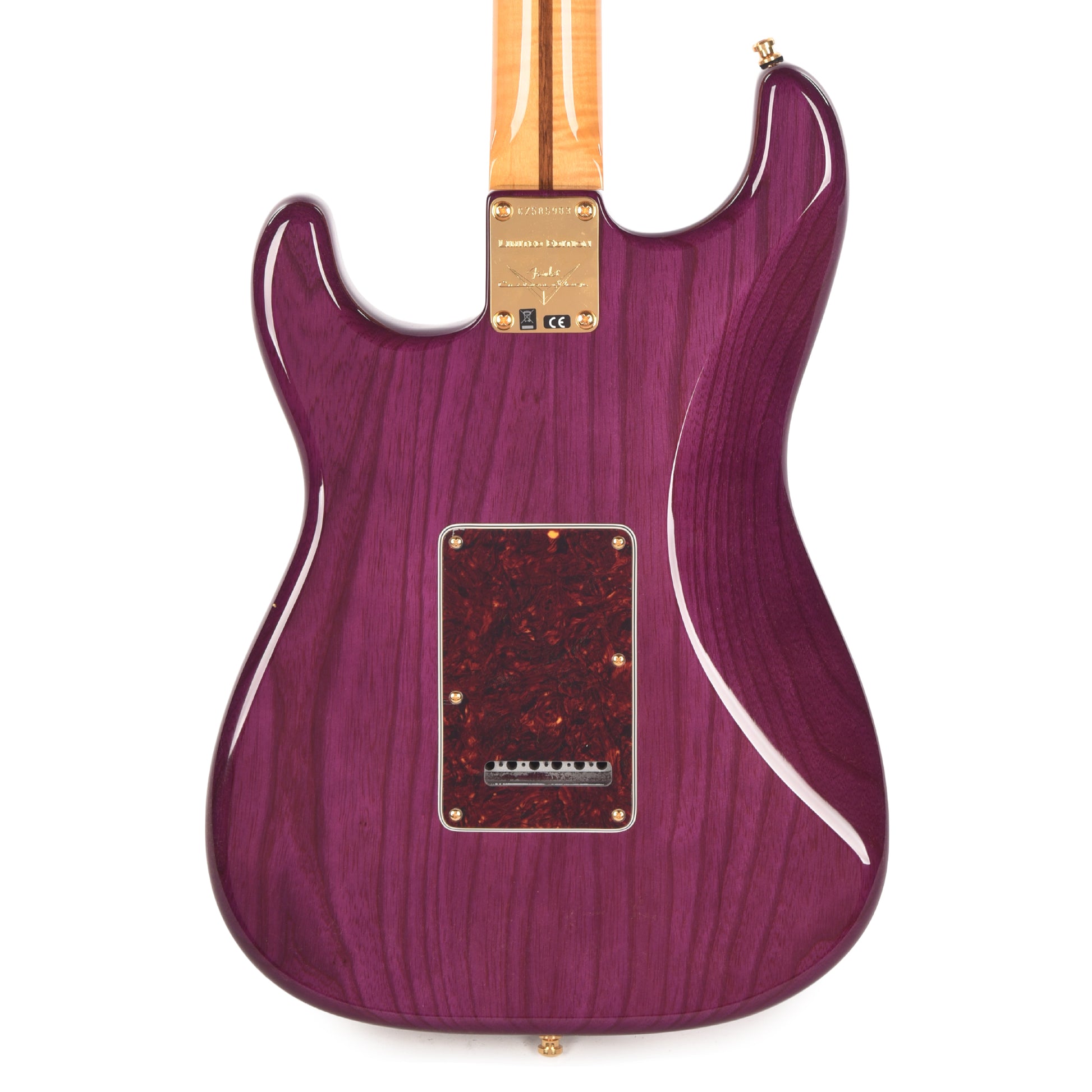 Fender Custom Shop Custom Deluxe Stratocaster NOS AAA Flame Maple Top Purple Transparent w/Lightweight Ash Body & AAA Flame Neck Electric Guitars / Solid Body