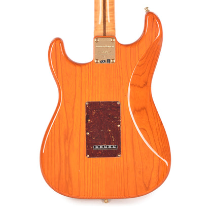 Fender Custom Shop Custom Deluxe Stratocaster NOS AAA Flame Maple Top Sunset Orange Transparent w/Lightweight Ash Body & AAA Flame Neck Electric Guitars / Solid Body