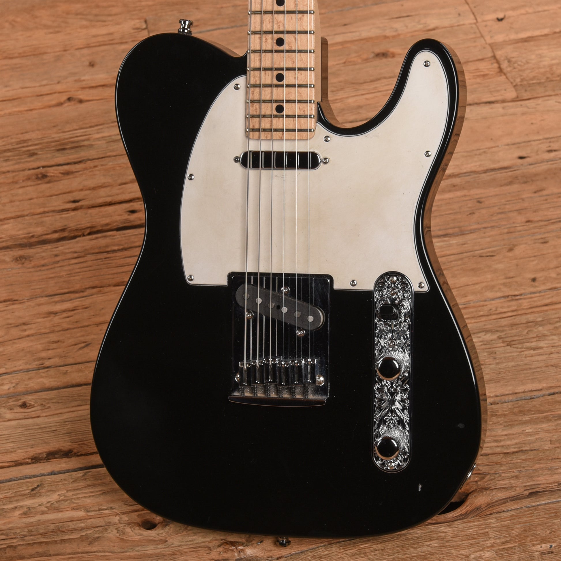 Fender Custom Shop Custom Deluxe Telecaster Black Electric Guitars / Solid Body