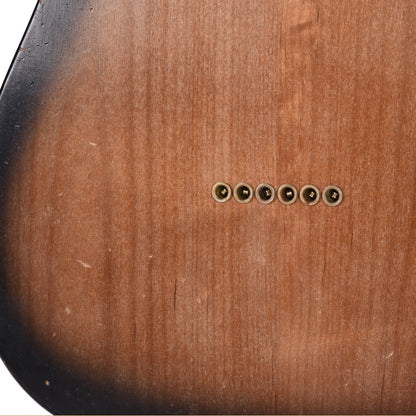 Fender Custom Shop Custom Roasted '50s Telecaster Journeyman Relic Black Burst Master Built by Kyle McMillin Electric Guitars / Solid Body