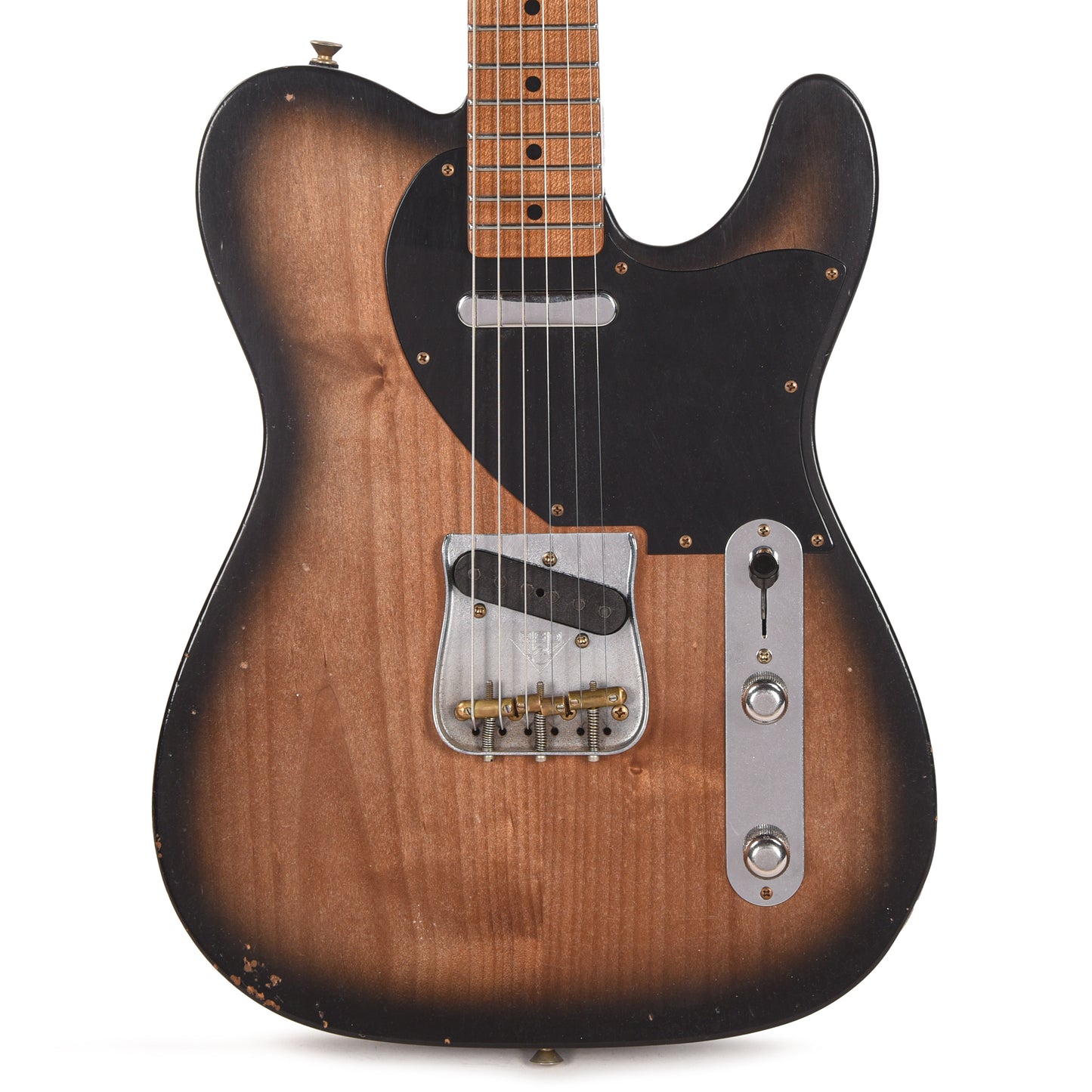 Fender Custom Shop Custom Roasted '50s Telecaster Journeyman Relic Black Burst Master Built by Kyle McMillin Electric Guitars / Solid Body