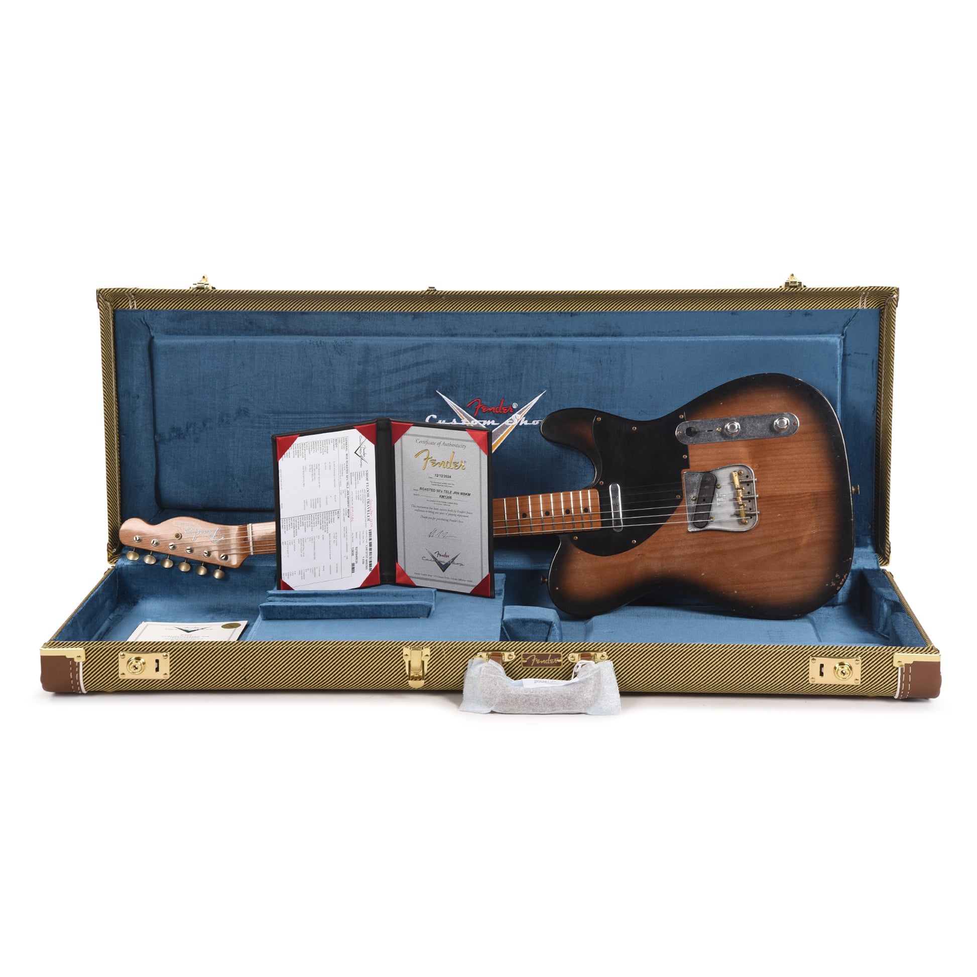Fender Custom Shop Custom Roasted '50s Telecaster Journeyman Relic Black Burst Master Built by Kyle McMillin Electric Guitars / Solid Body