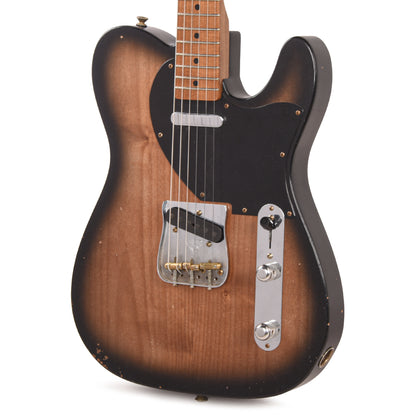Fender Custom Shop Custom Roasted '50s Telecaster Journeyman Relic Black Burst Master Built by Kyle McMillin Electric Guitars / Solid Body