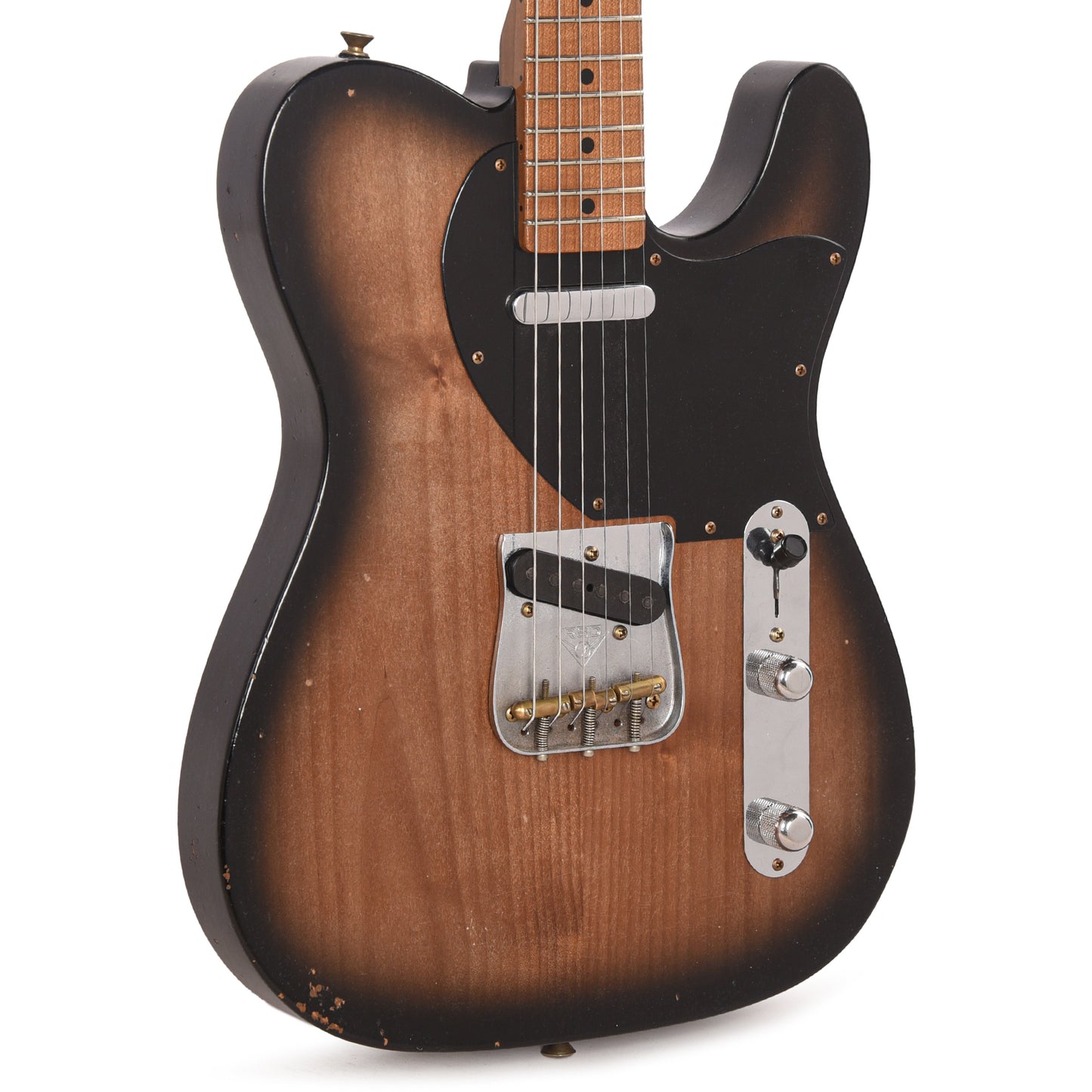 Fender Custom Shop Custom Roasted '50s Telecaster Journeyman Relic Black Burst Master Built by Kyle McMillin Electric Guitars / Solid Body
