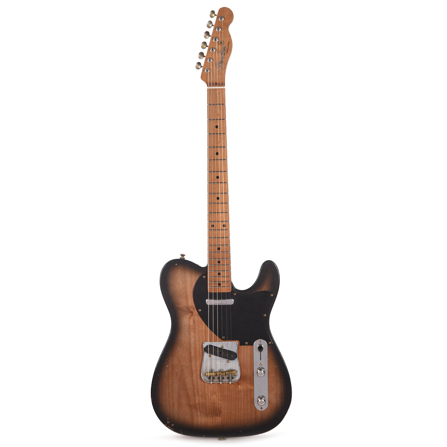 Fender Custom Shop Custom Roasted '50s Telecaster Journeyman Relic Black Burst Master Built by Kyle McMillin Electric Guitars / Solid Body