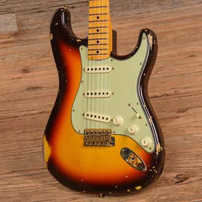 Fender Custom Shop David Brown Masterbuilt '62 Poblano Stratocaster Relic Sunburst 2023 Electric Guitars / Solid Body