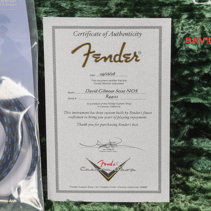 Fender Custom Shop David Gilmour Stratocaster NOS Black 2008 Electric Guitars / Solid Body