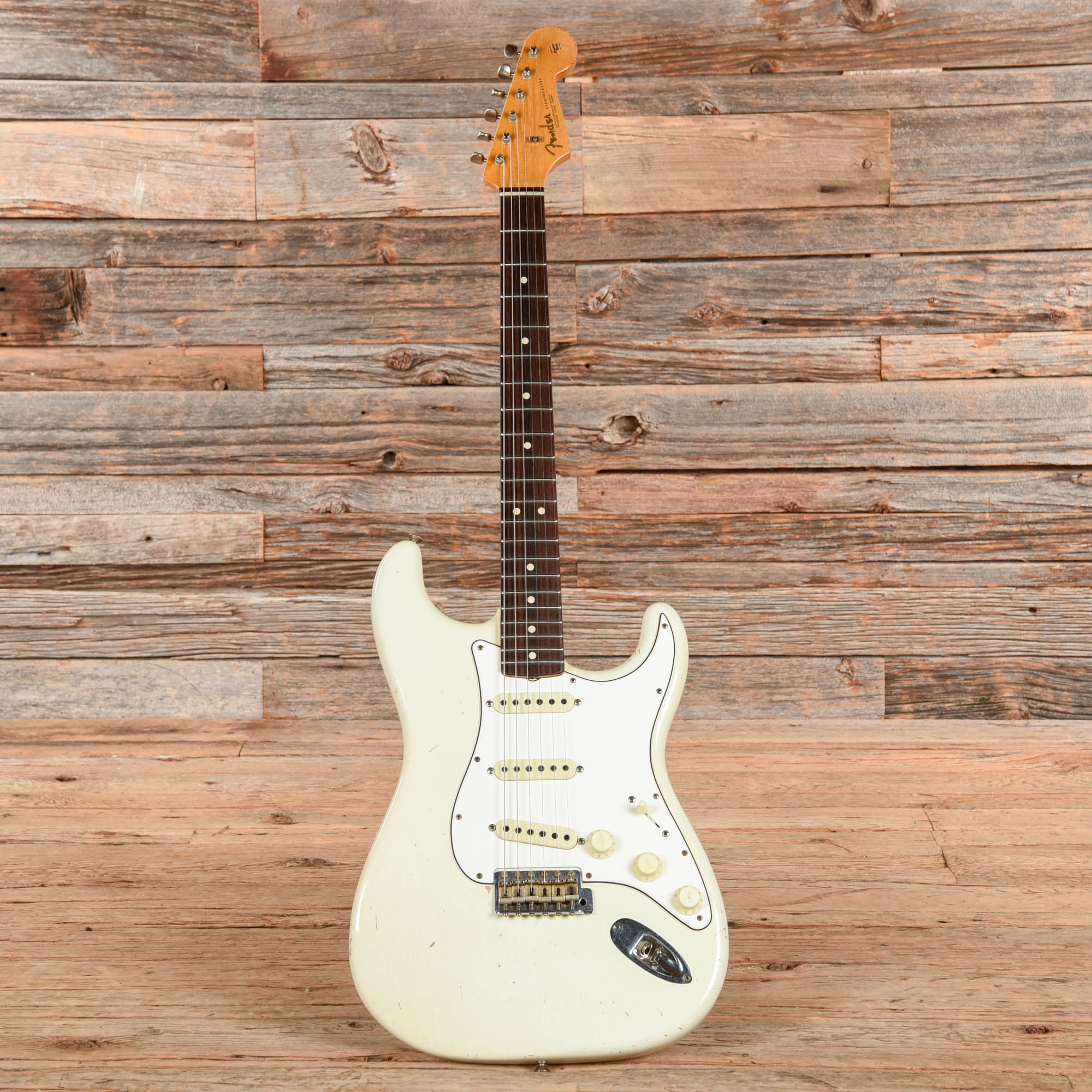 Fender Custom Shop Dennis Galuszka Masterbuilt '63 Stratocaster Journeyman Relic Aged Olympic White 2020 Electric Guitars / Solid Body
