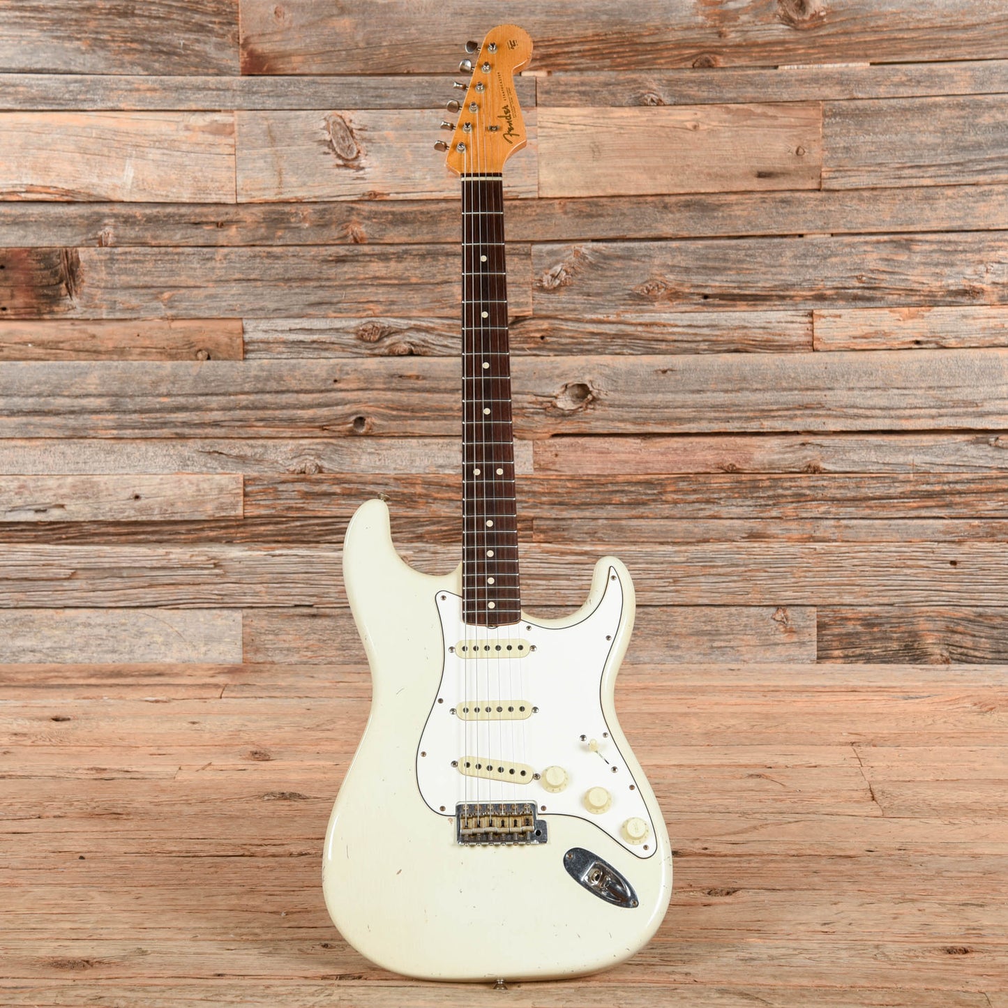 Fender Custom Shop Dennis Galuszka Masterbuilt '63 Stratocaster Journeyman Relic Aged Olympic White 2020 Electric Guitars / Solid Body