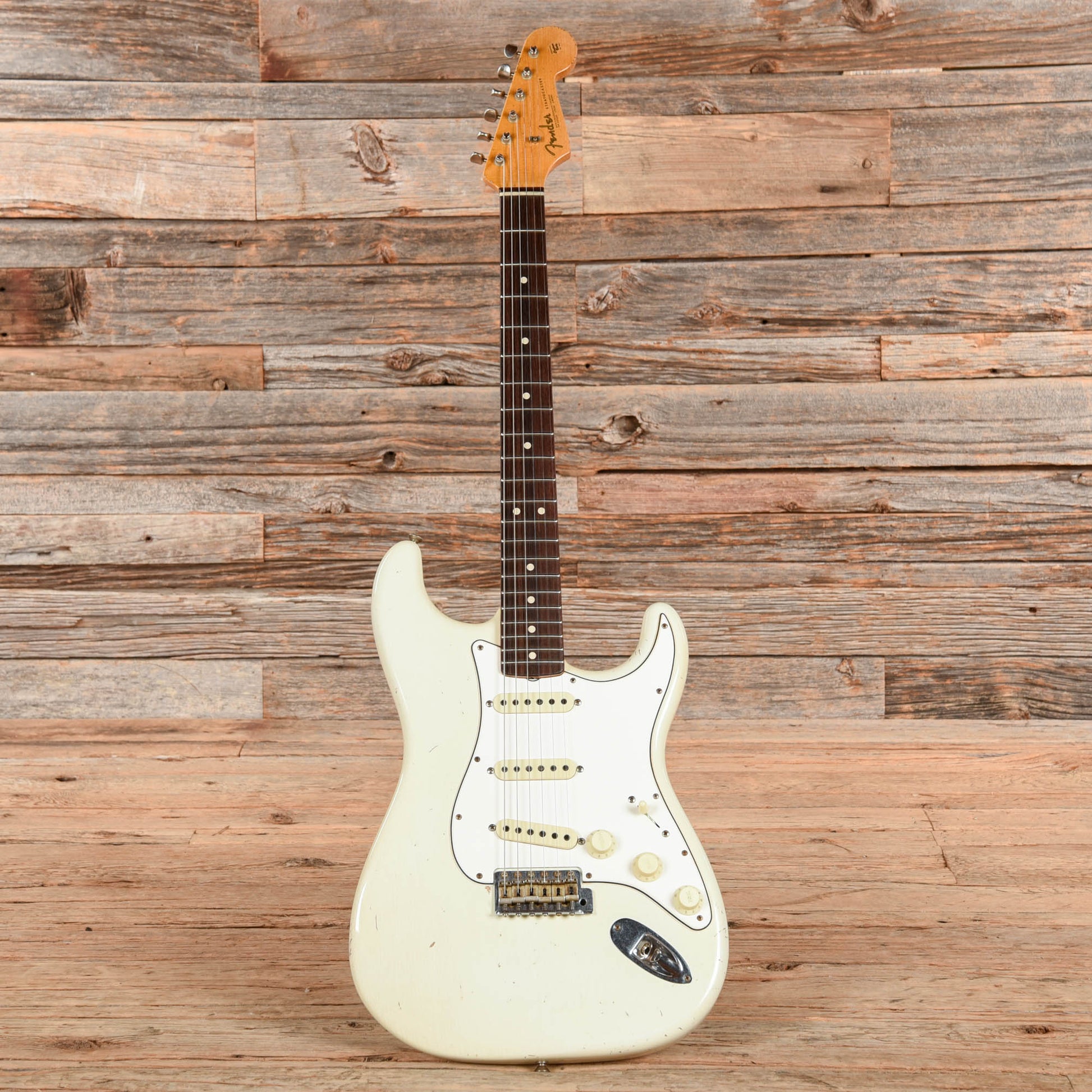 Fender Custom Shop Dennis Galuszka Masterbuilt '63 Stratocaster Journeyman Relic Aged Olympic White 2020 Electric Guitars / Solid Body