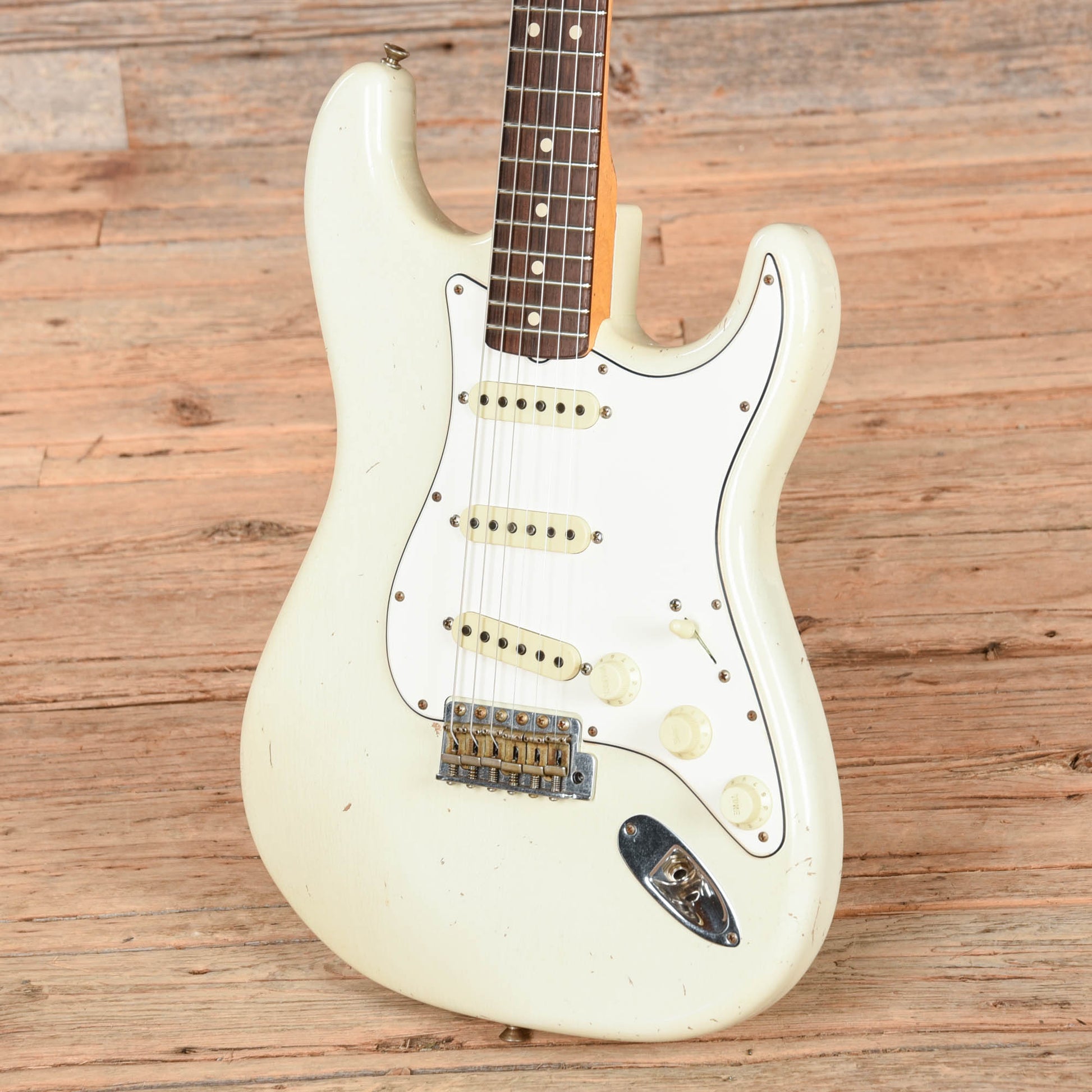 Fender Custom Shop Dennis Galuszka Masterbuilt '63 Stratocaster Journeyman Relic Aged Olympic White 2020 Electric Guitars / Solid Body