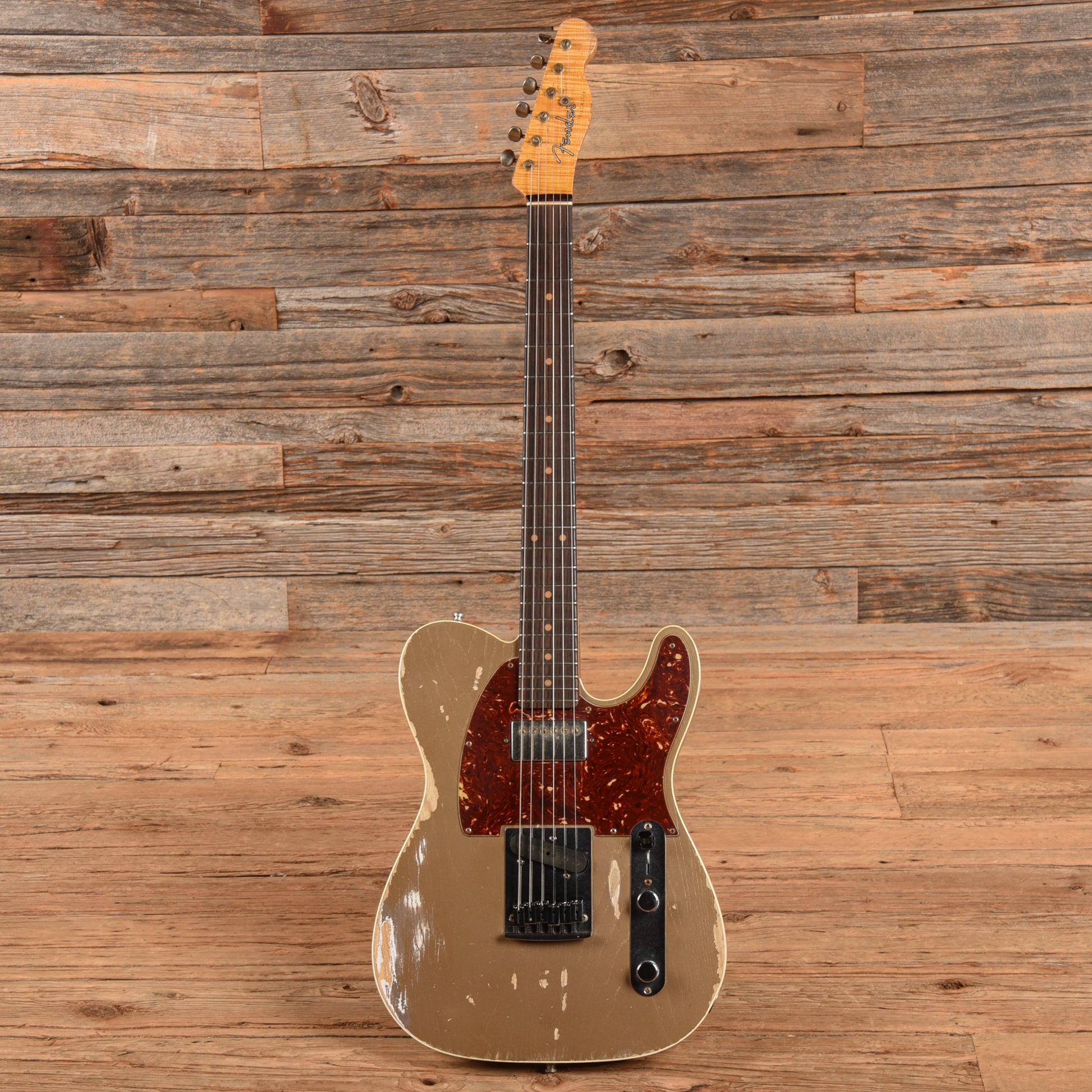 Fender Custom Shop Dennis Galuszka Masterbuilt American Custom Telecaster Relic Shoreline Gold Electric Guitars / Solid Body