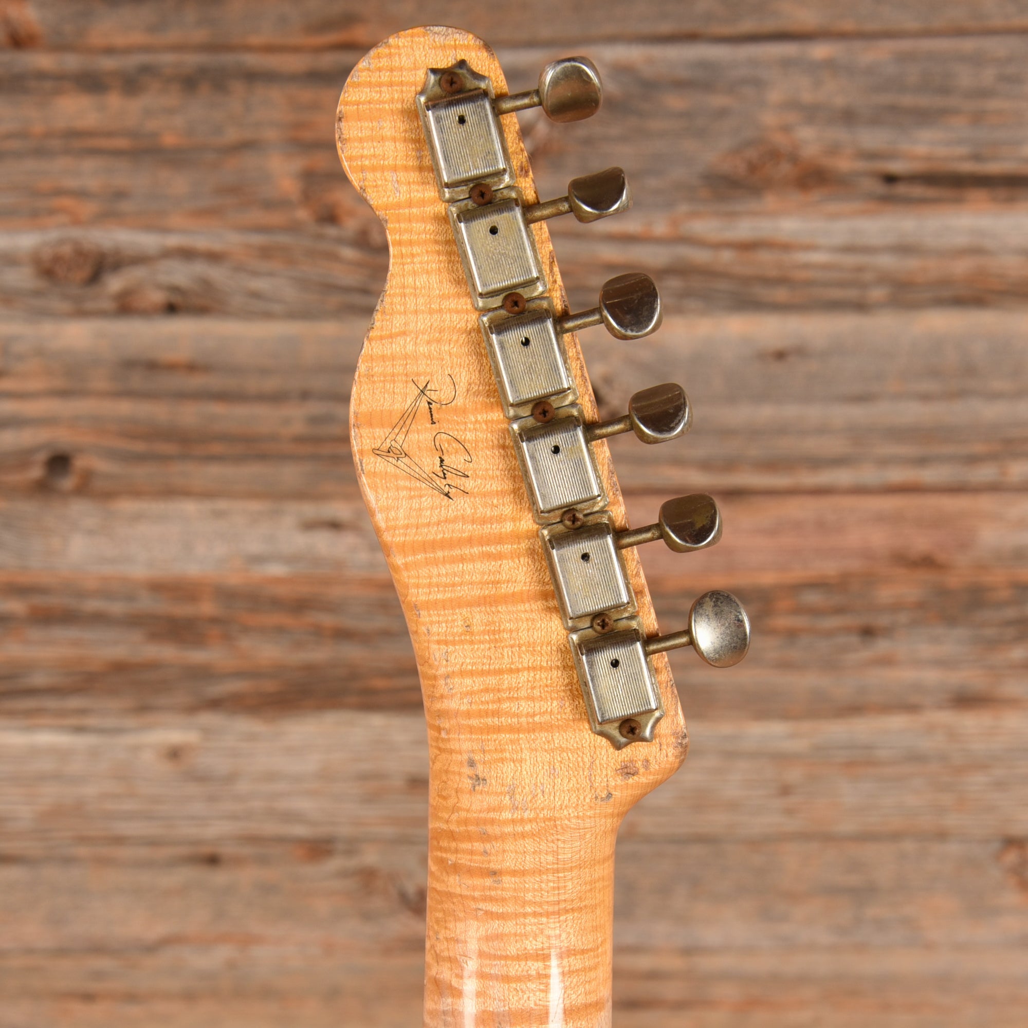 Fender Custom Shop Dennis Galuszka Masterbuilt American Custom Telecaster Relic Shoreline Gold Electric Guitars / Solid Body