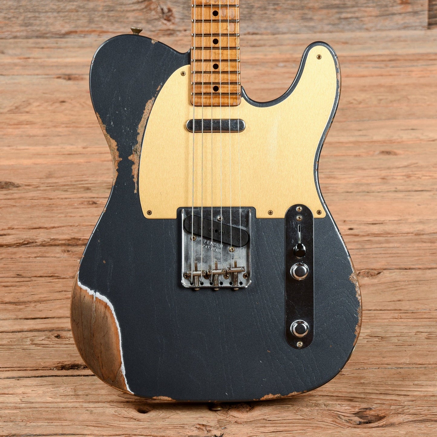 Fender Custom Shop "Eddie's Guitars" 57 Telecaster Relic Charcoal Frost Metallic 2020 Electric Guitars / Solid Body