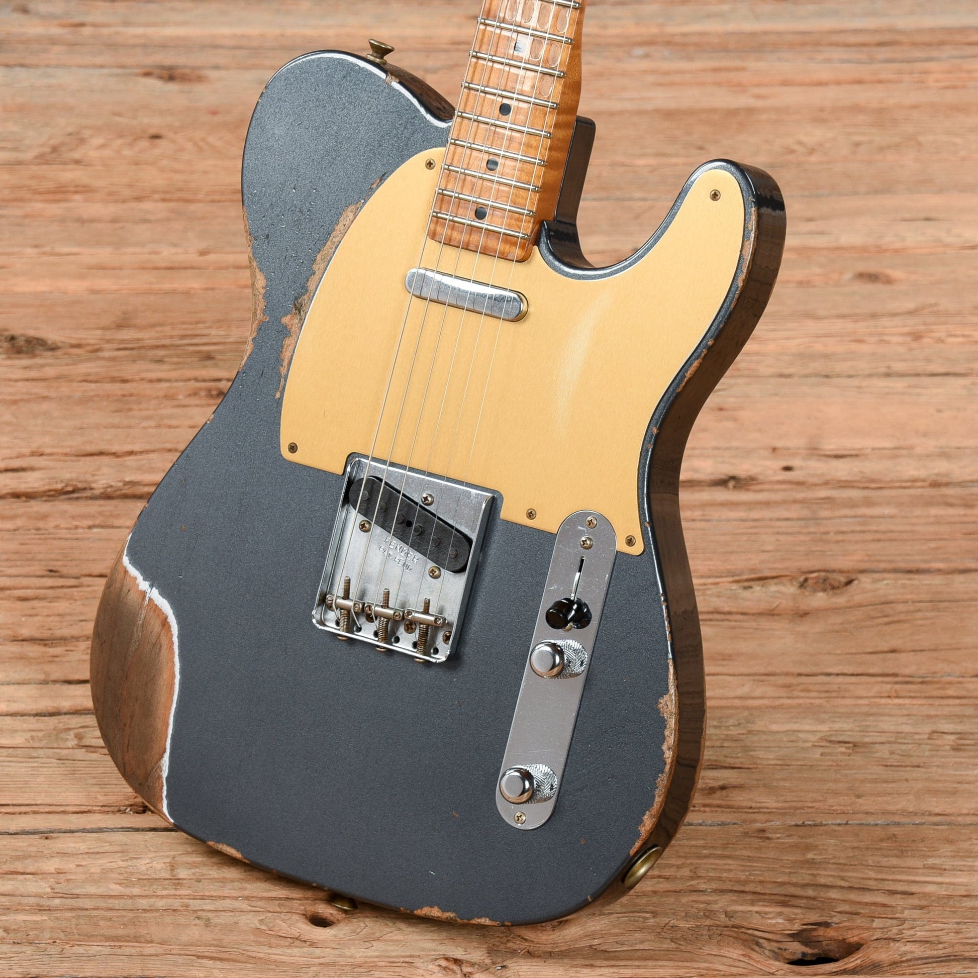 Fender Custom Shop "Eddie's Guitars" 57 Telecaster Relic Charcoal Frost Metallic 2020 Electric Guitars / Solid Body