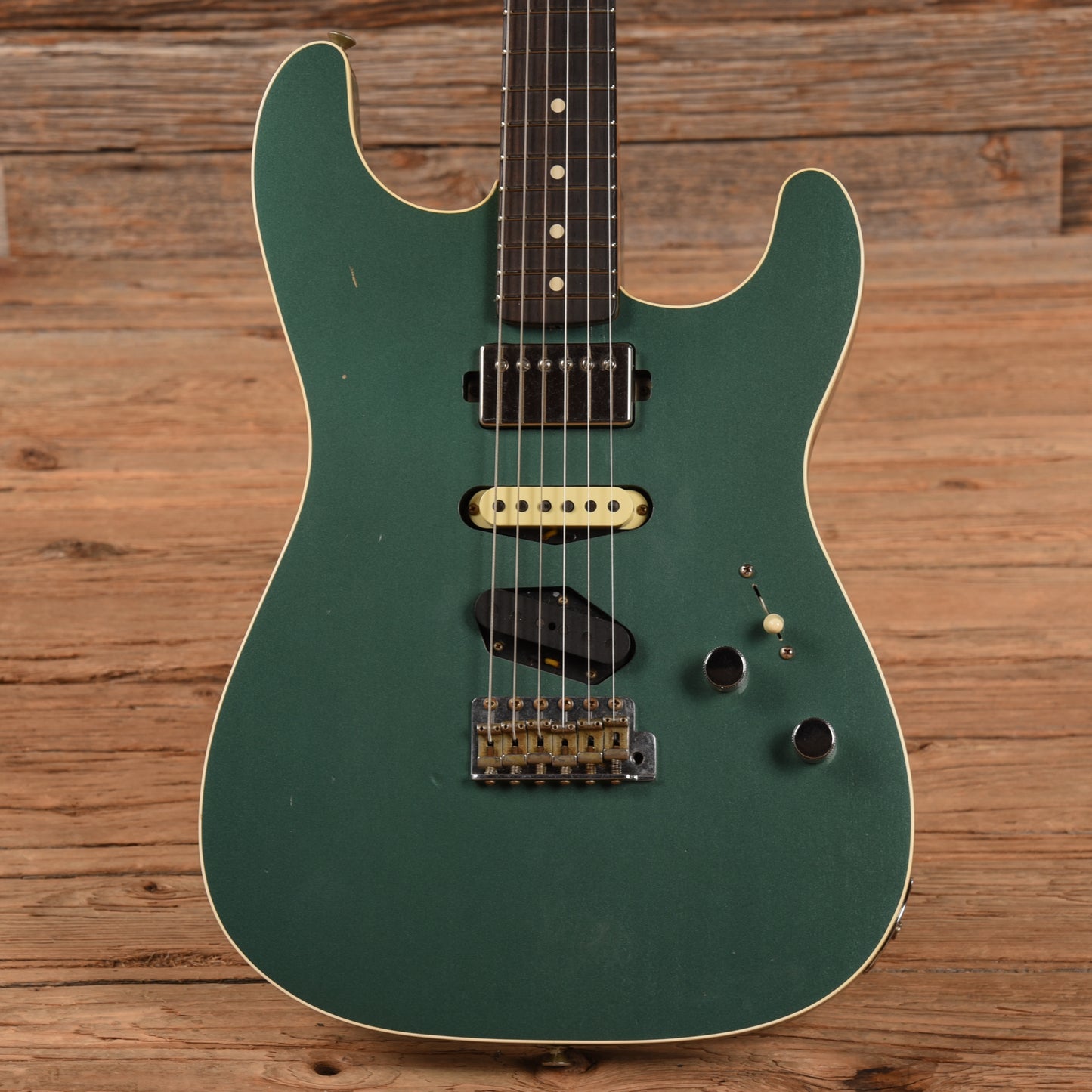 Fender Custom Shop GC Stratocaster HST Journeyman Relic Sherwood Green Metallic 2021 Electric Guitars / Solid Body