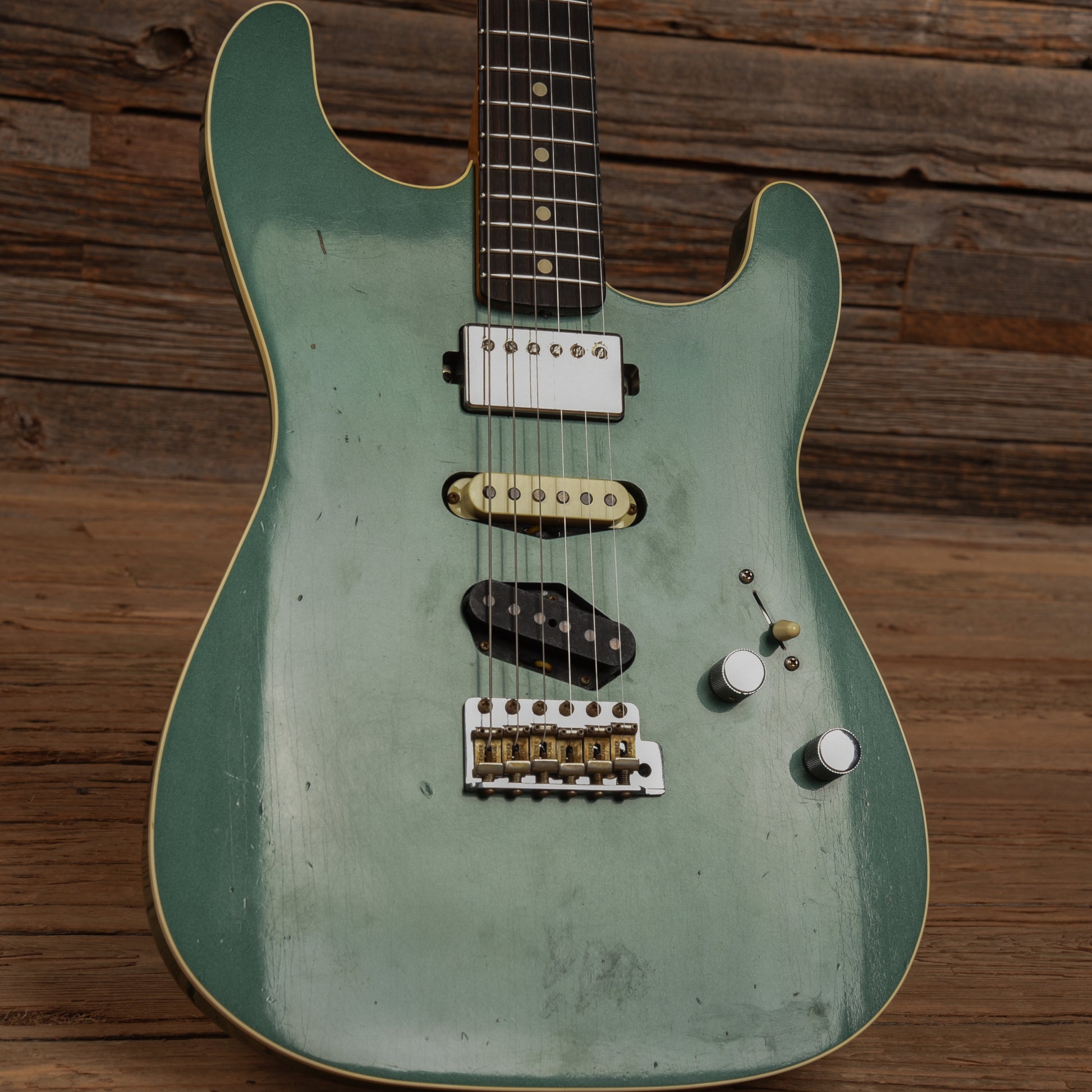 Fender Custom Shop GC Stratocaster HST Journeyman Relic Sherwood Green Metallic 2021 Electric Guitars / Solid Body