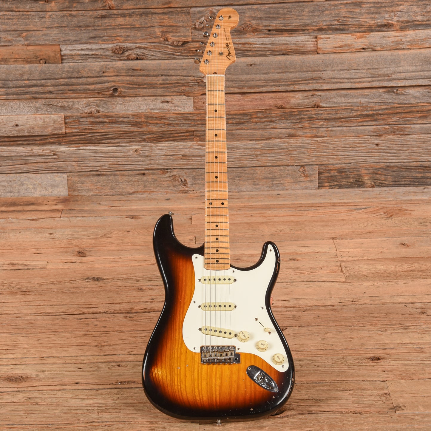 Fender Custom Shop Gregg Fessler Masterbuilt '55 Stratocaster Journeyman Relic Sunburst 2017 Electric Guitars / Solid Body