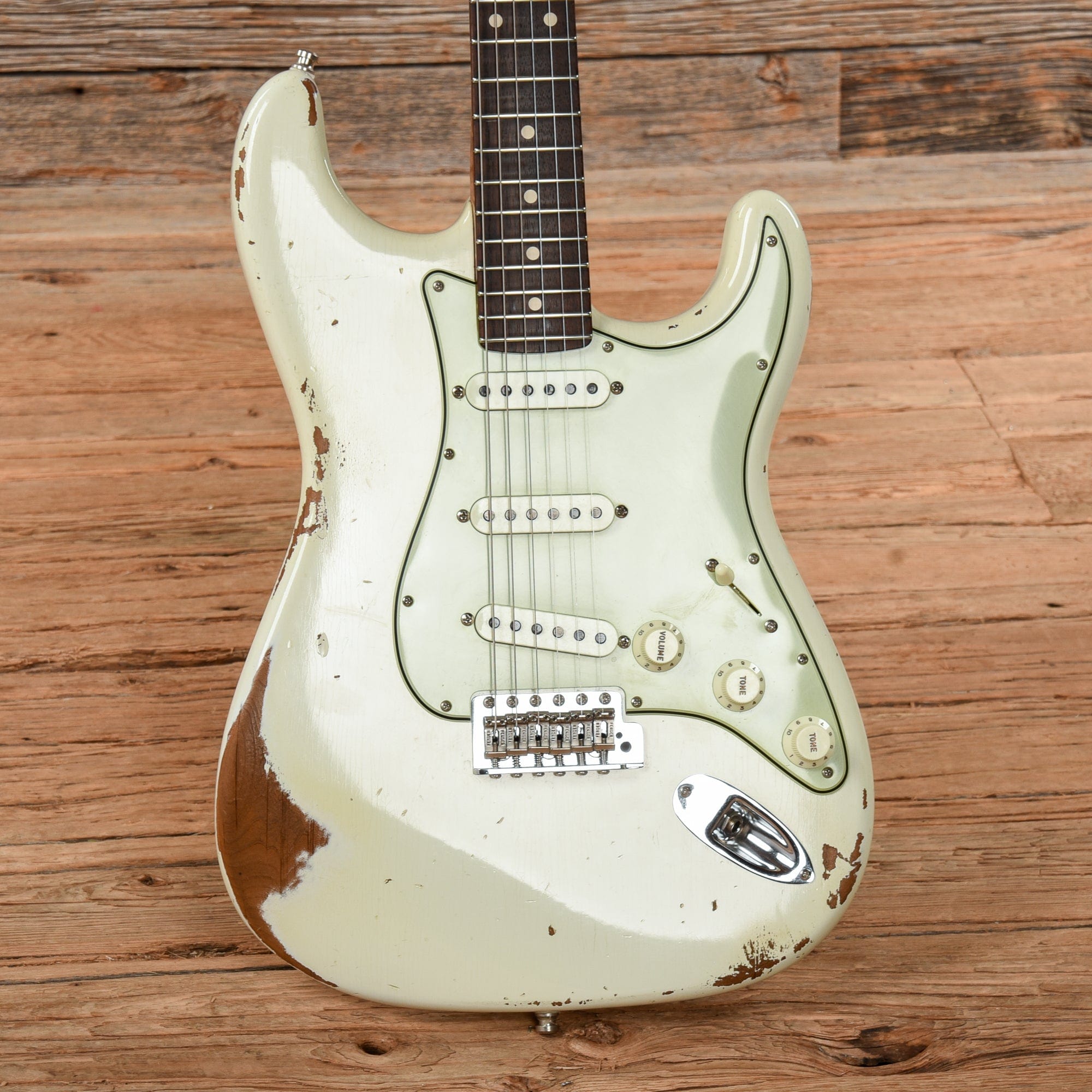 Fender Custom Shop GT11 Roasted Stratocaster Aged Olympic White 2019 Electric Guitars / Solid Body