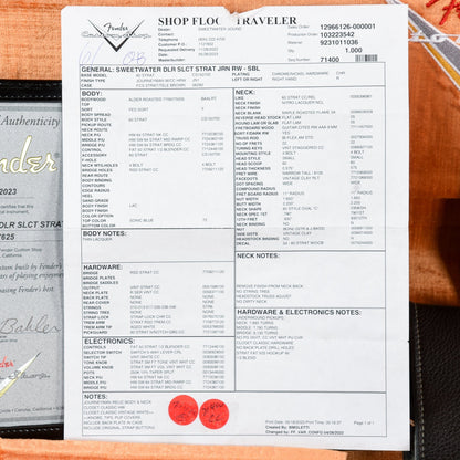 Fender Custom Shop GT11 Stratocaster Journeyman Relic Sonic Blue 2023 Electric Guitars / Solid Body