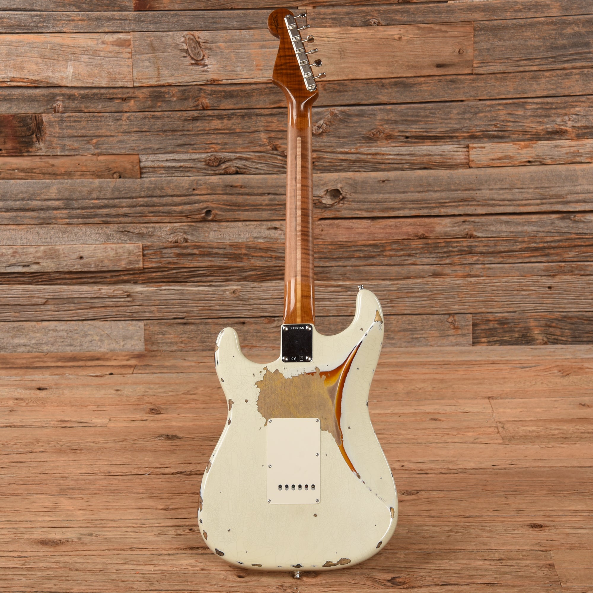 Fender Custom Shop GT11 Stratocaster Relic Olympic White Over Sunburst 2023 Electric Guitars / Solid Body
