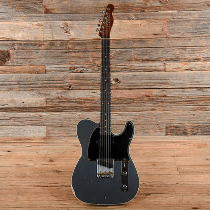 Fender Custom Shop HS Telecaster Custom Aged Charcoal Frost Metallic 2023 Electric Guitars / Solid Body