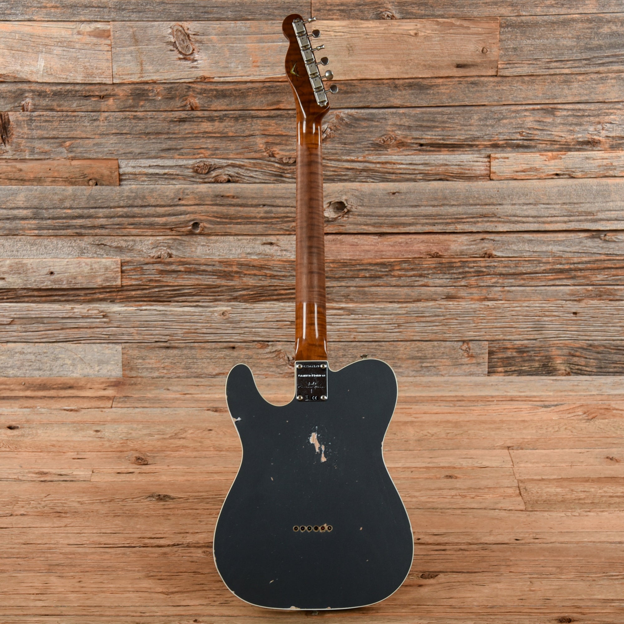Fender Custom Shop HS Telecaster Custom Aged Charcoal Frost Metallic 2023 Electric Guitars / Solid Body