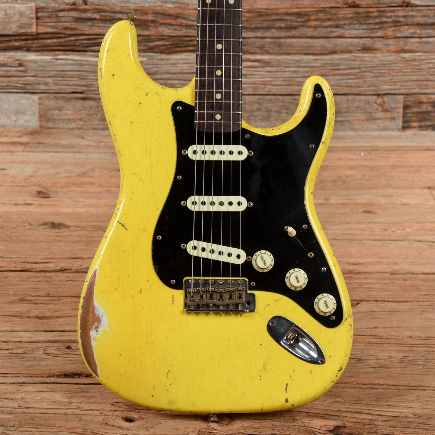 Fender Custom Shop John Cruz Masterbuilt '62 Stratocaster Heavy Relic Graffiti Yellow 2019 Electric Guitars / Solid Body